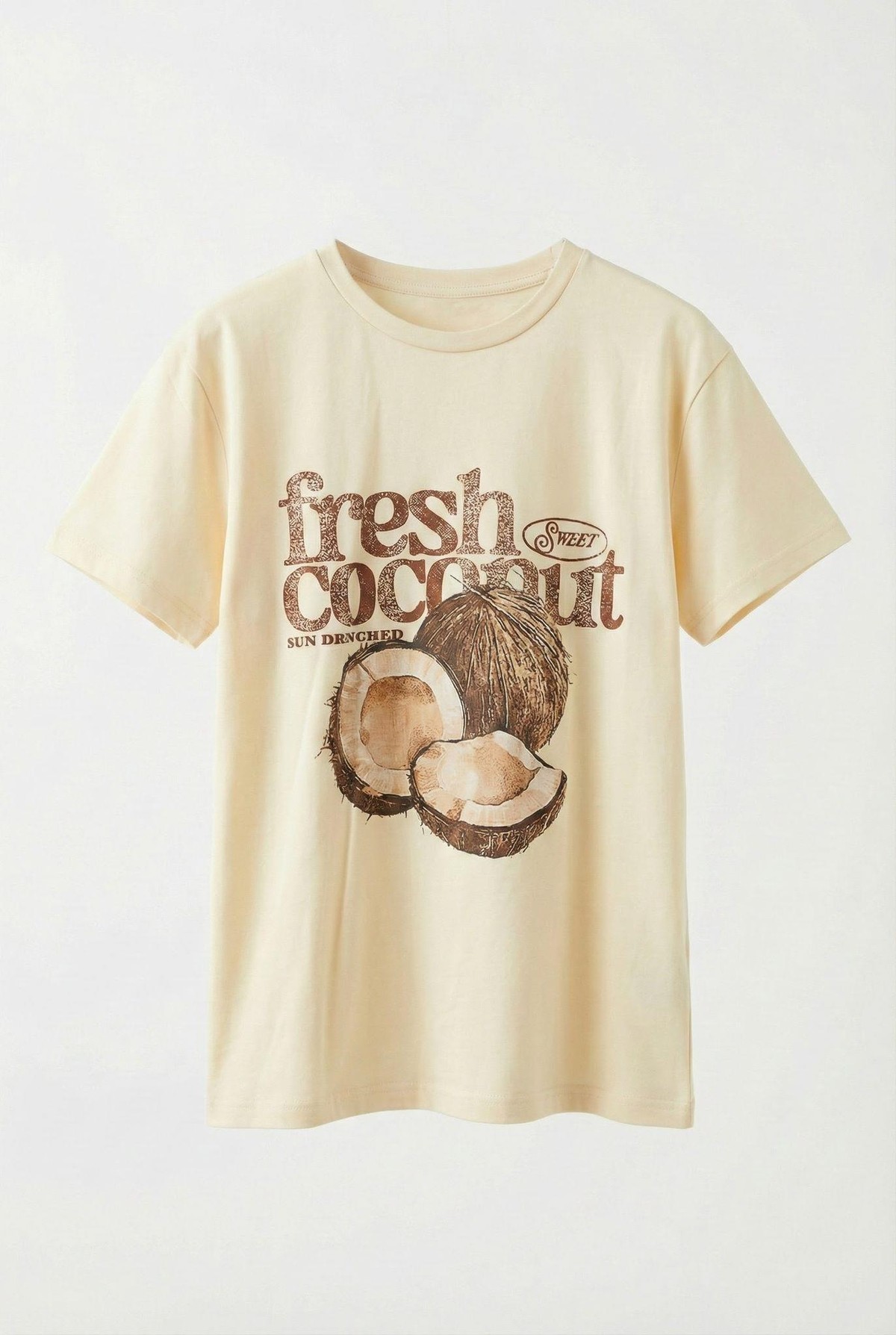 Quzu Baskı Detaylı T-shirt Sarı