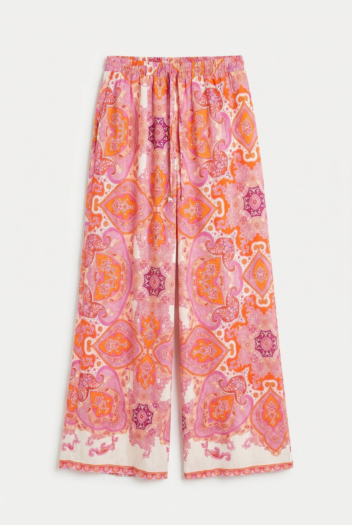 Quzu Beli Lastikli Pantolon Pembe