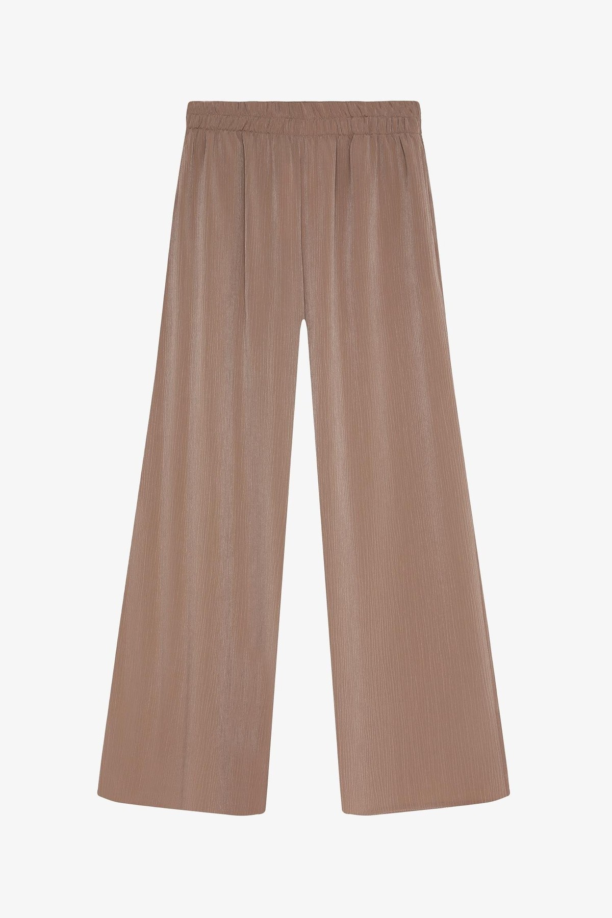 Quzu Beli Lastikli Pantolon Vizon