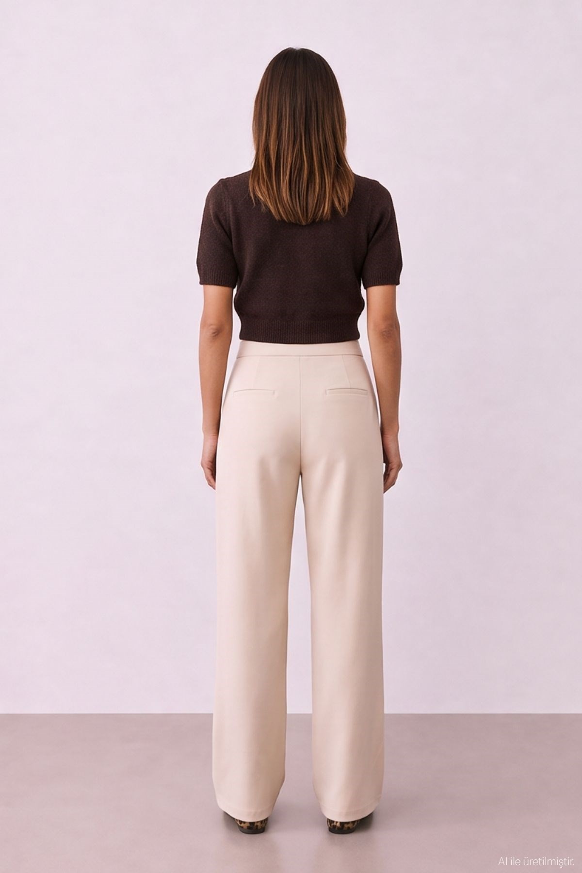 Quzu Wide Leg Pants Beige