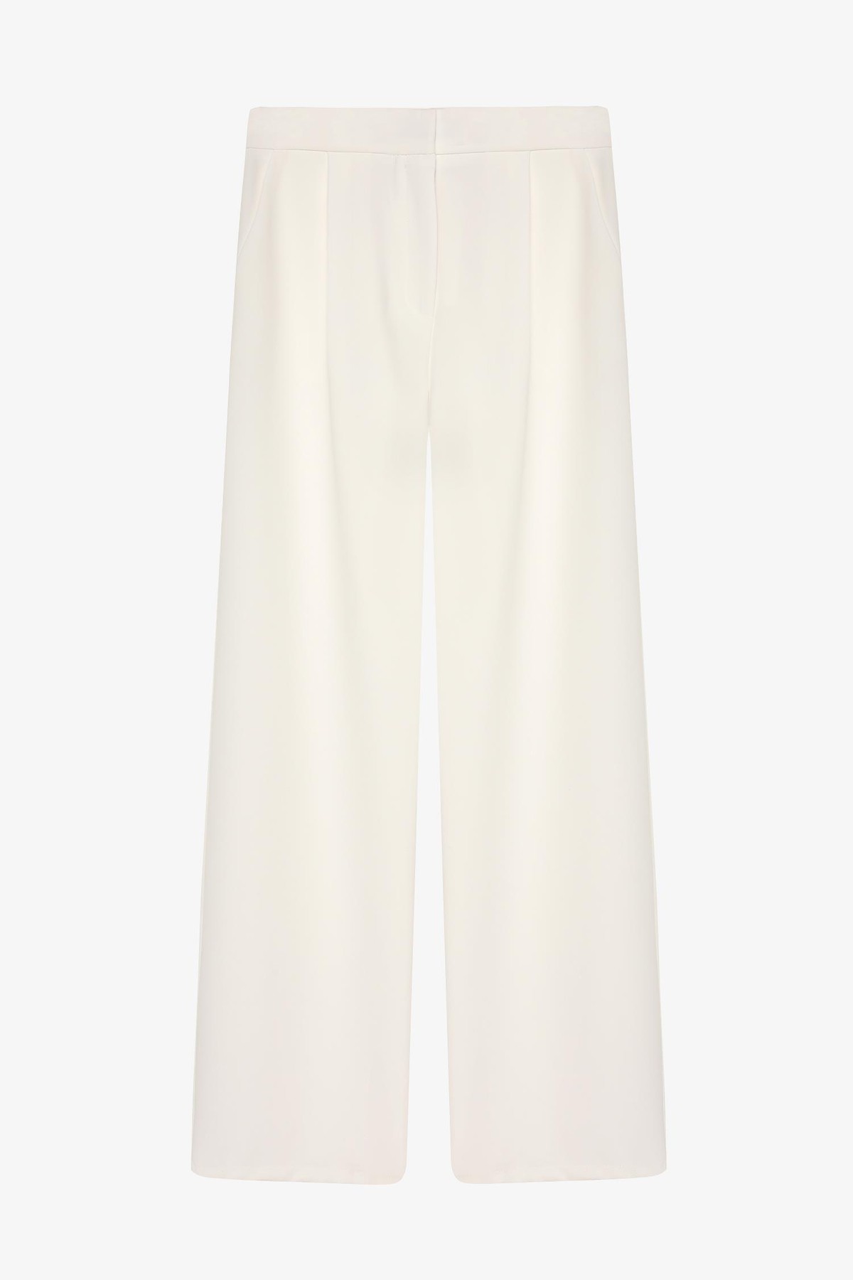 Quzu Bol Paça Pantolon Ekru