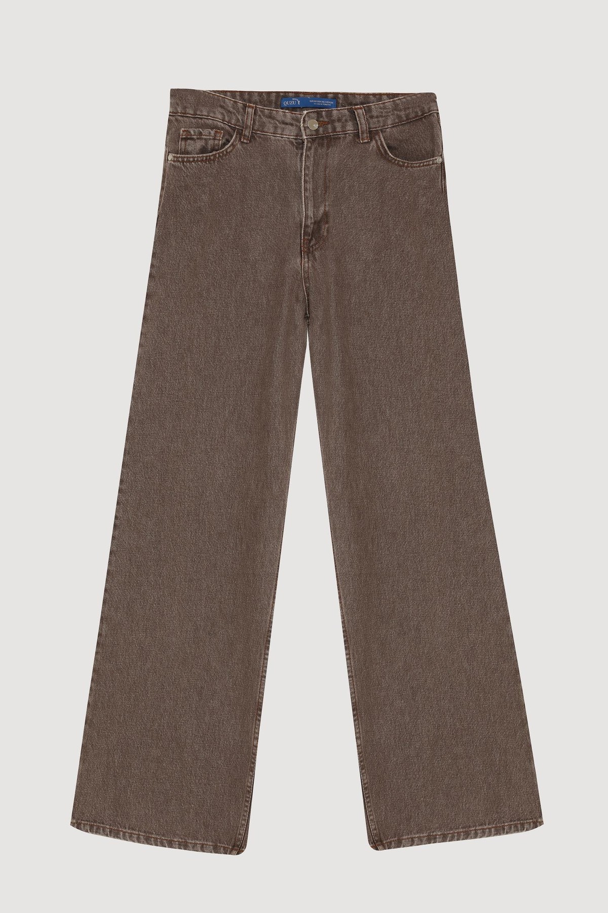 Quzu Bol Paça Pantolon Kahve