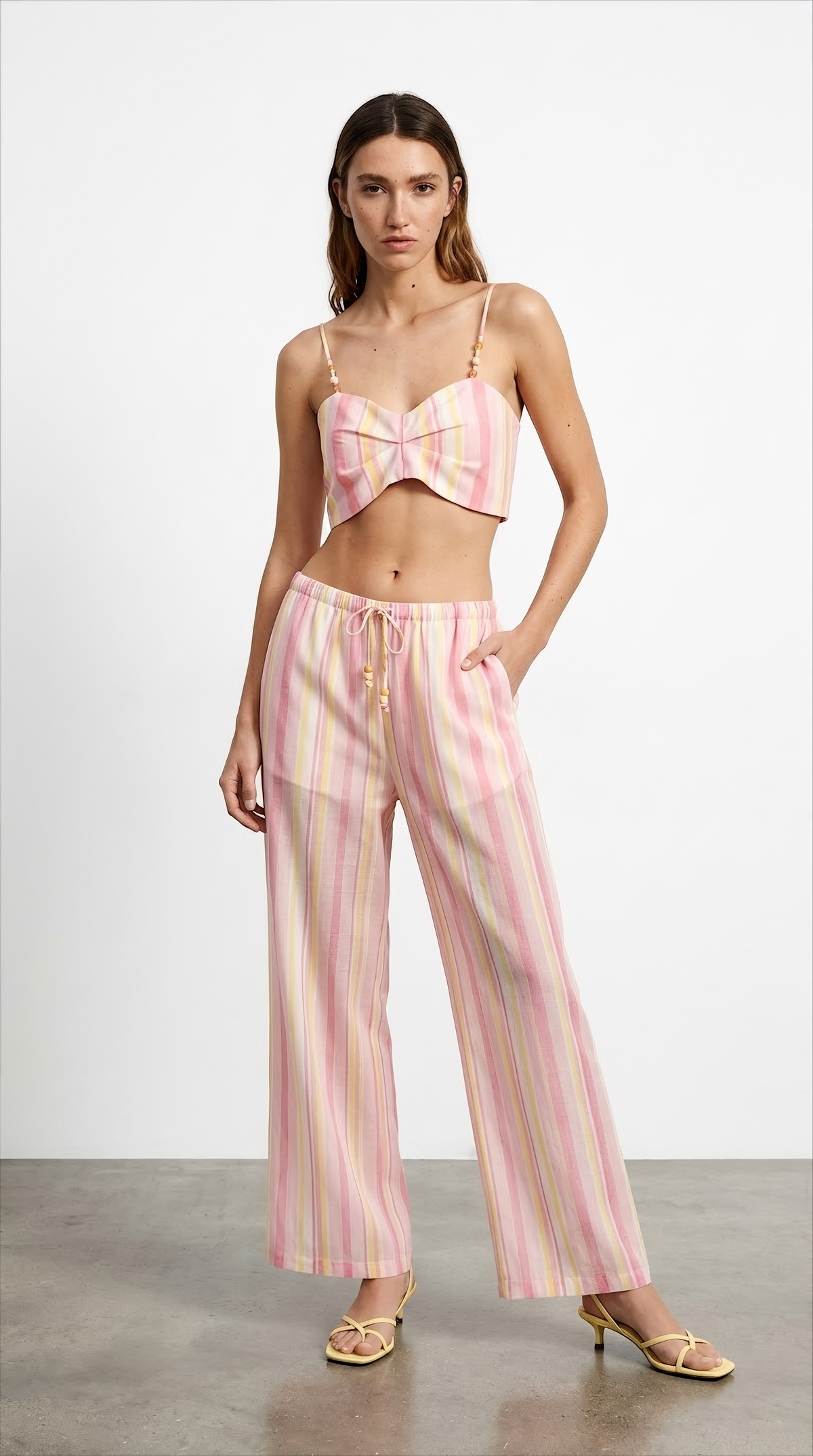 Quzu Boncuk Detaylı Bluz Pembe