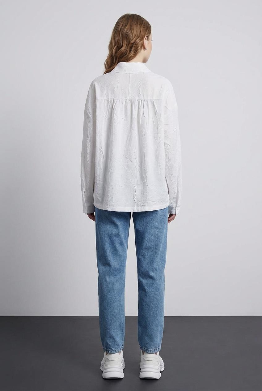 Quzu Cepli Gömlek Ekru