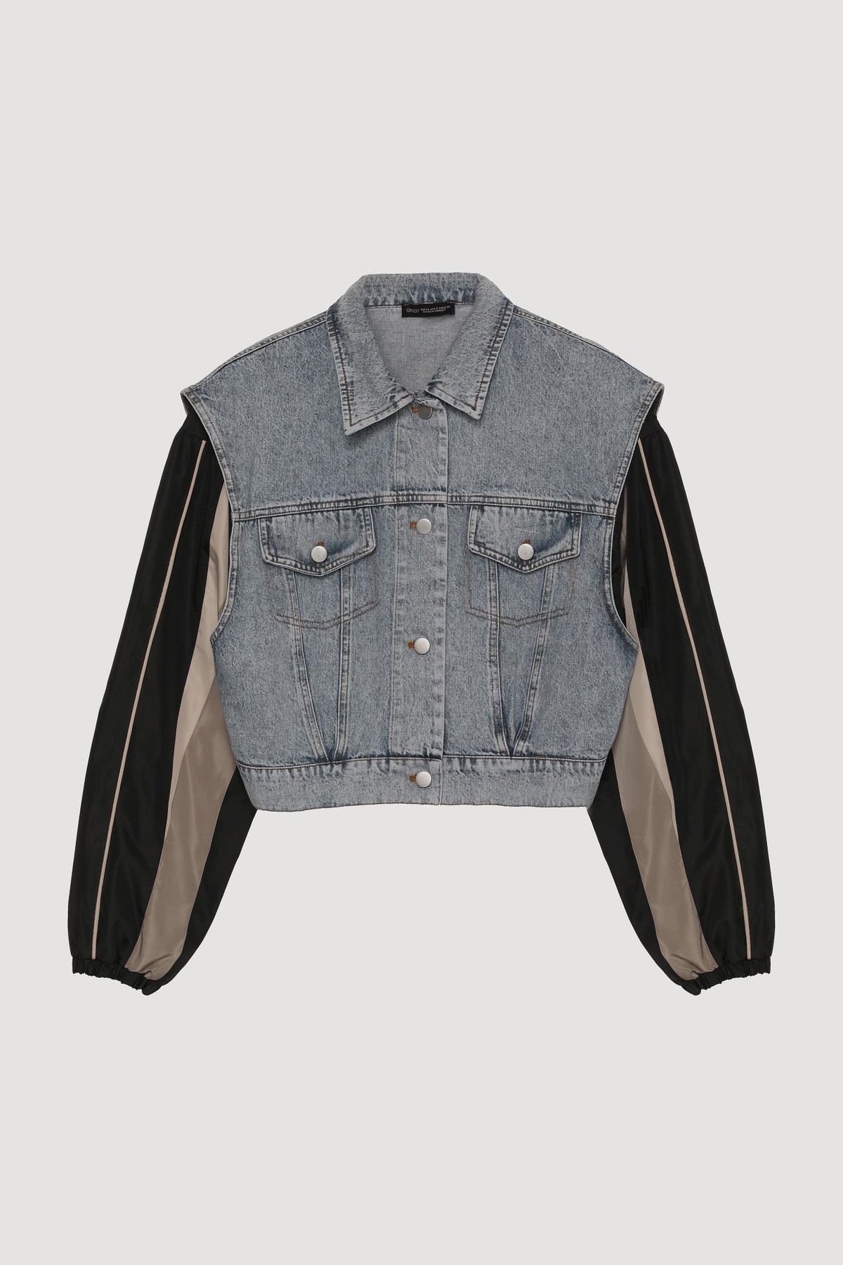 Quzu Denim Match Detaylı Ceket Mavi