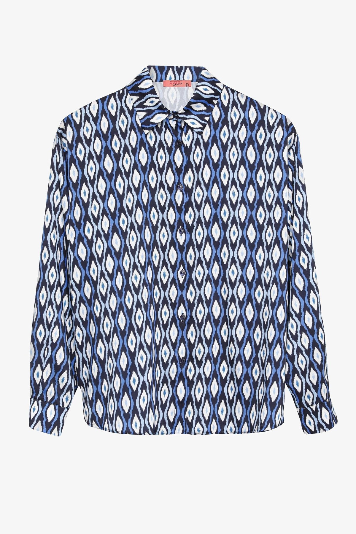 Quzu Desenli Gömlek Lacivert