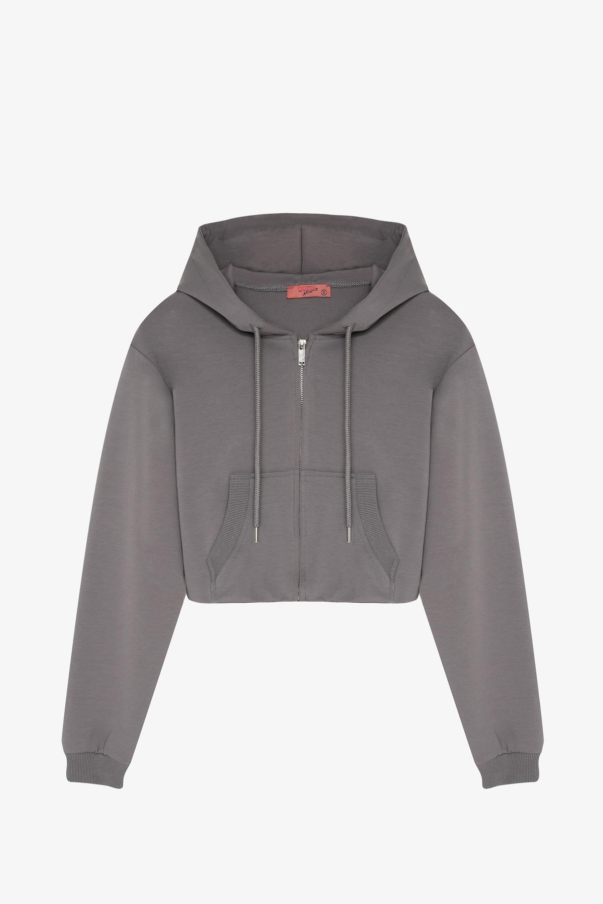 Quzu Fermuarlı Sweatshirt Gri