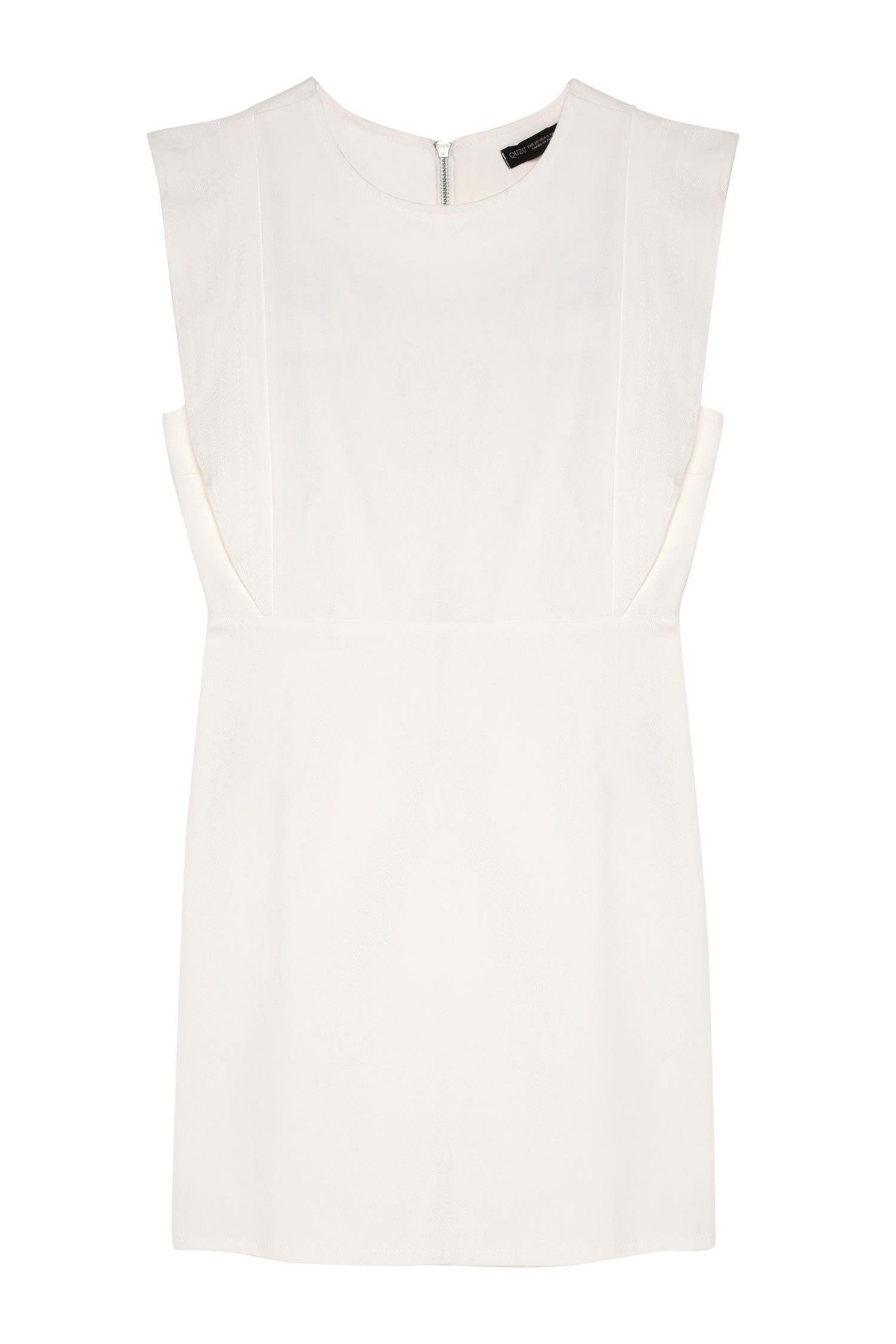 Quzu Fırfırlı Elbise Ekru