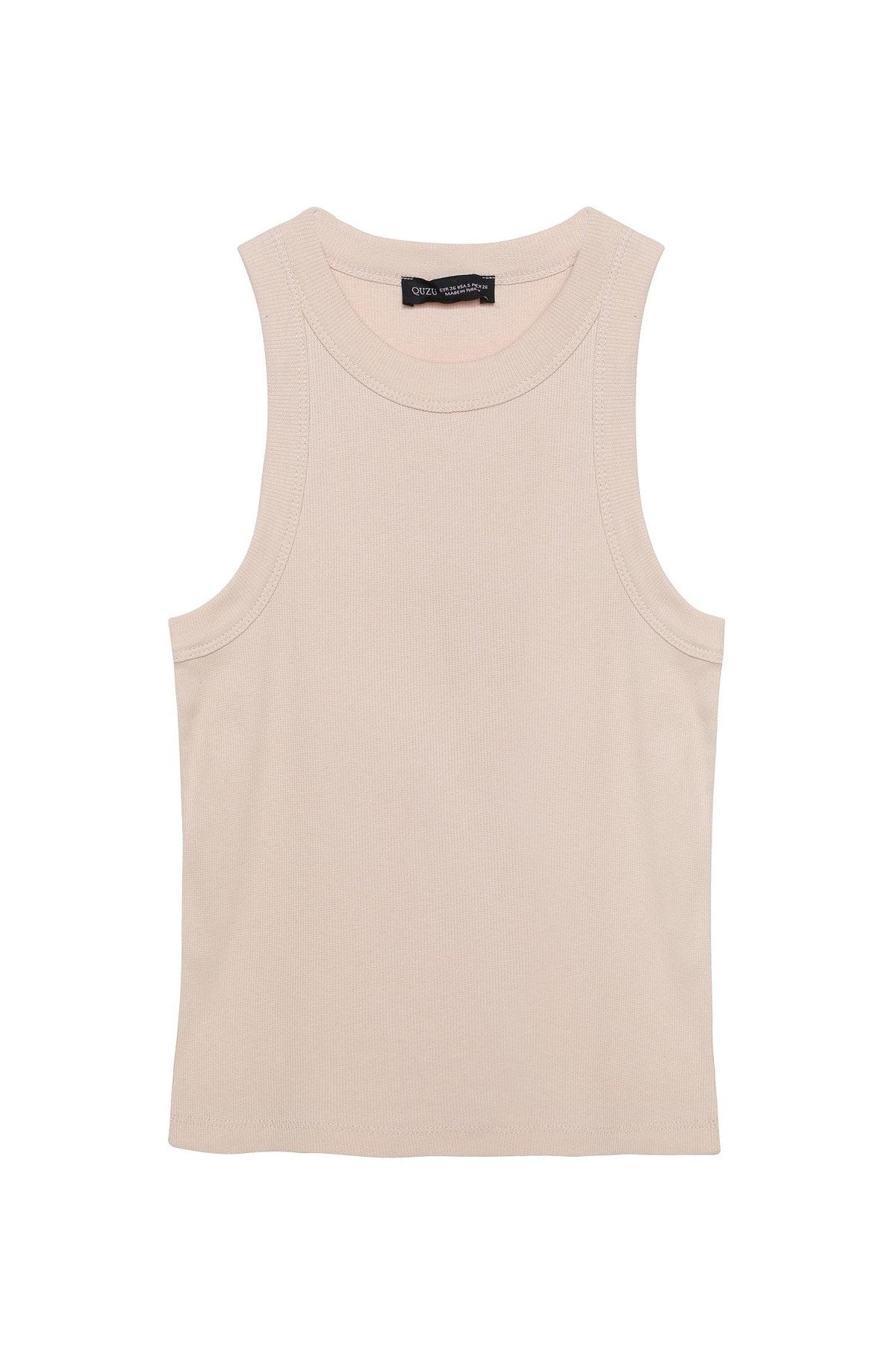 Quzu Geniş Biyeli Atlet Bej