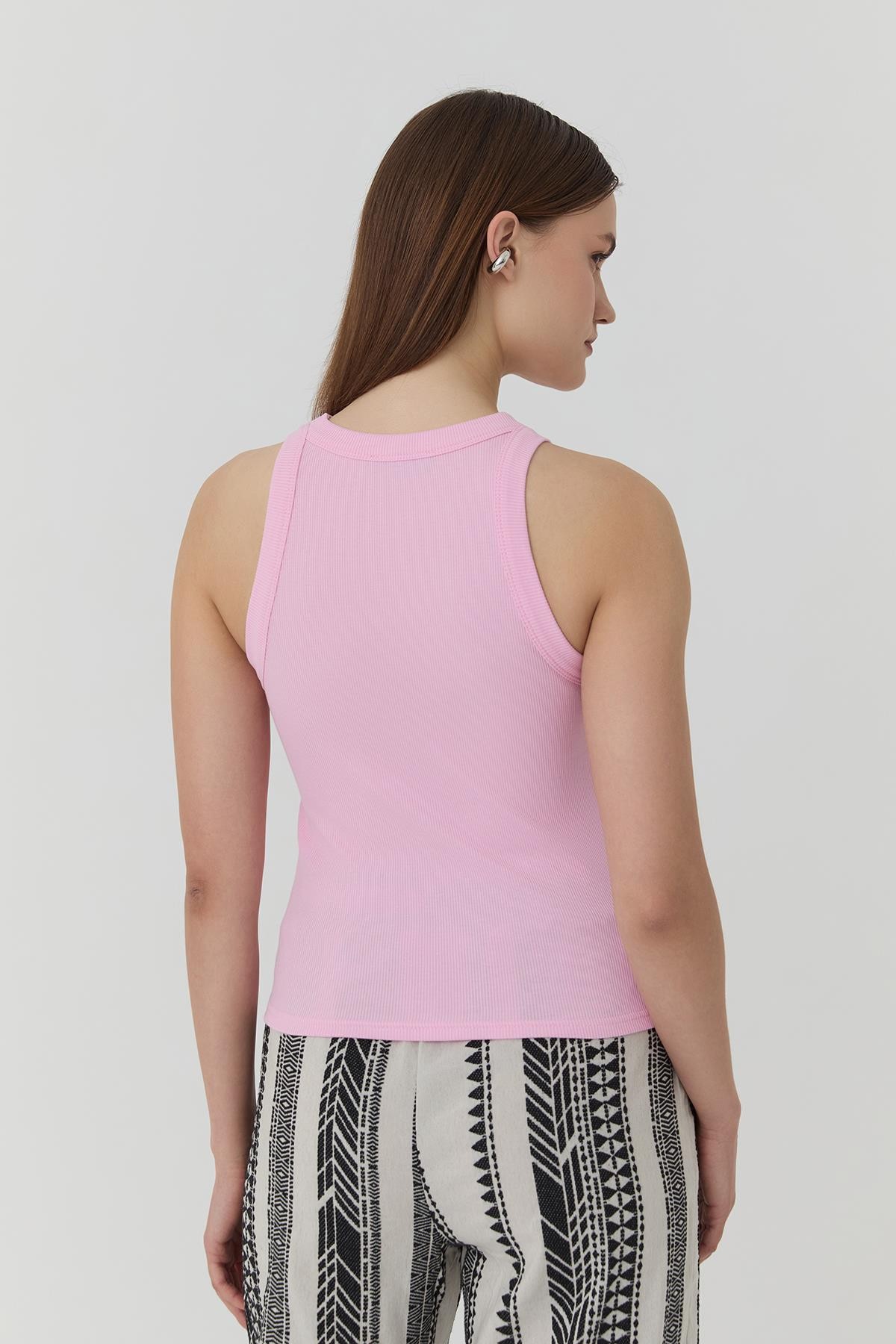 Quzu Geniş Biyeli Atlet Pembe