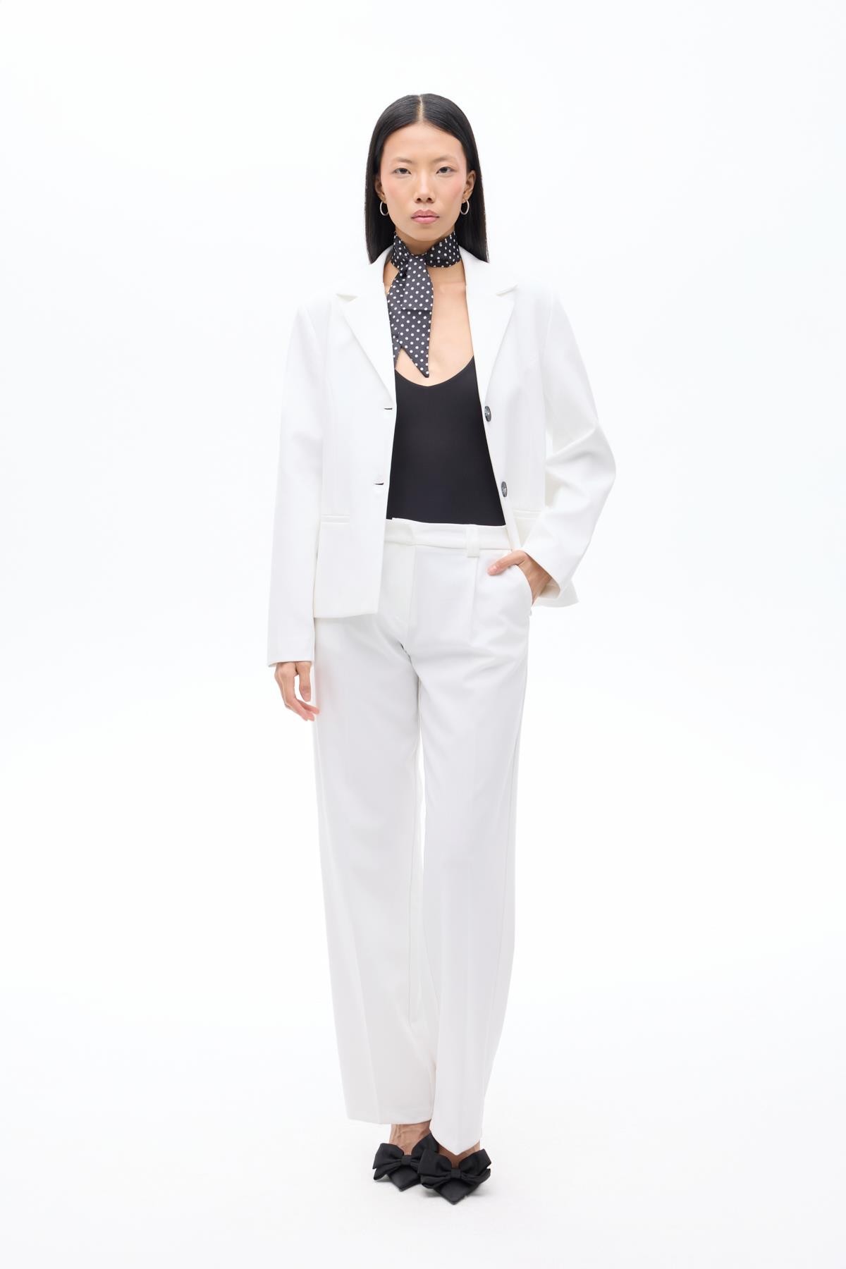 Quzu Havuç Pantolon Ekru