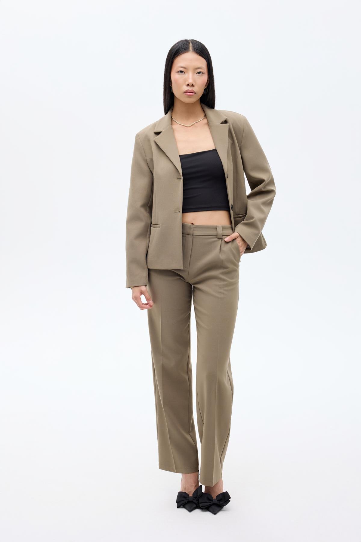 Quzu Havuç Pantolon Haki