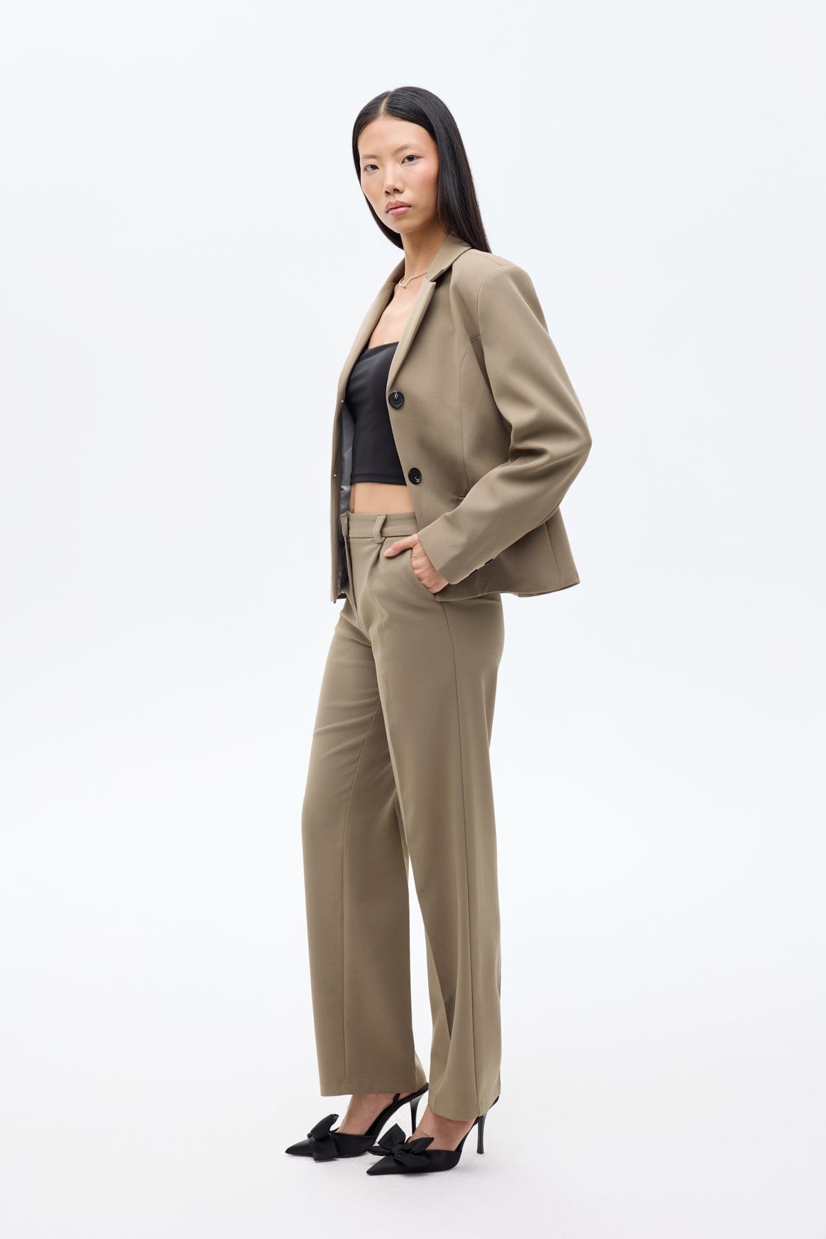 Quzu Havuç Pantolon Haki