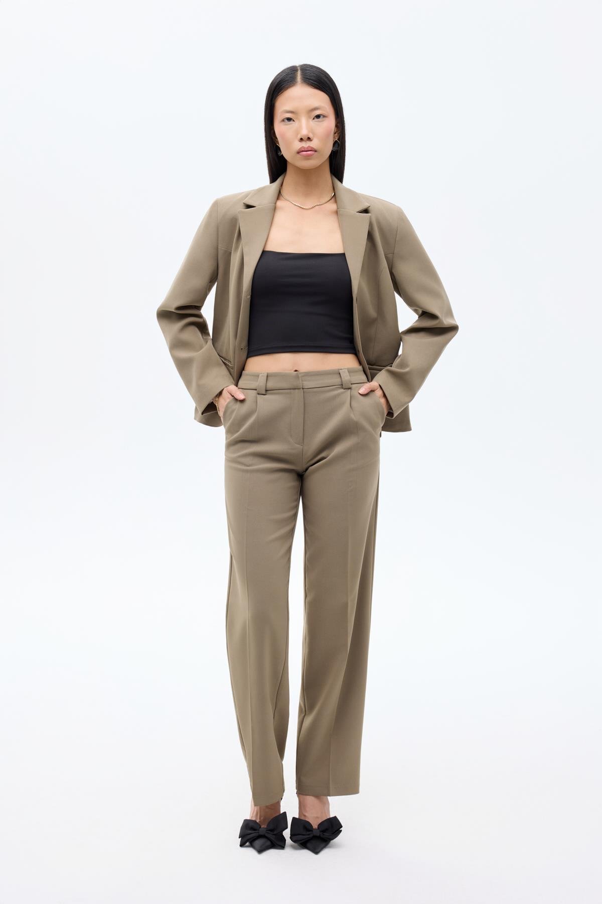 Quzu Havuç Pantolon Haki