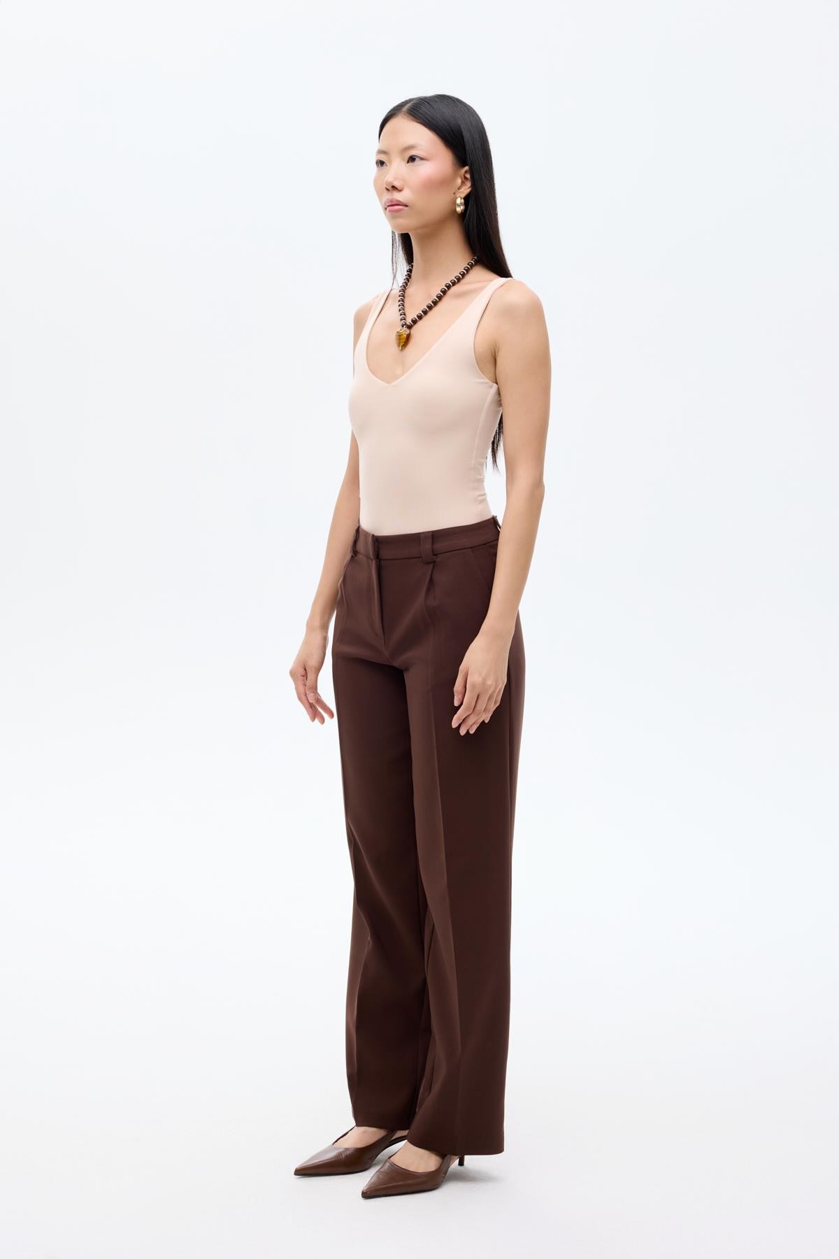 Quzu Havuç Pantolon Kahve