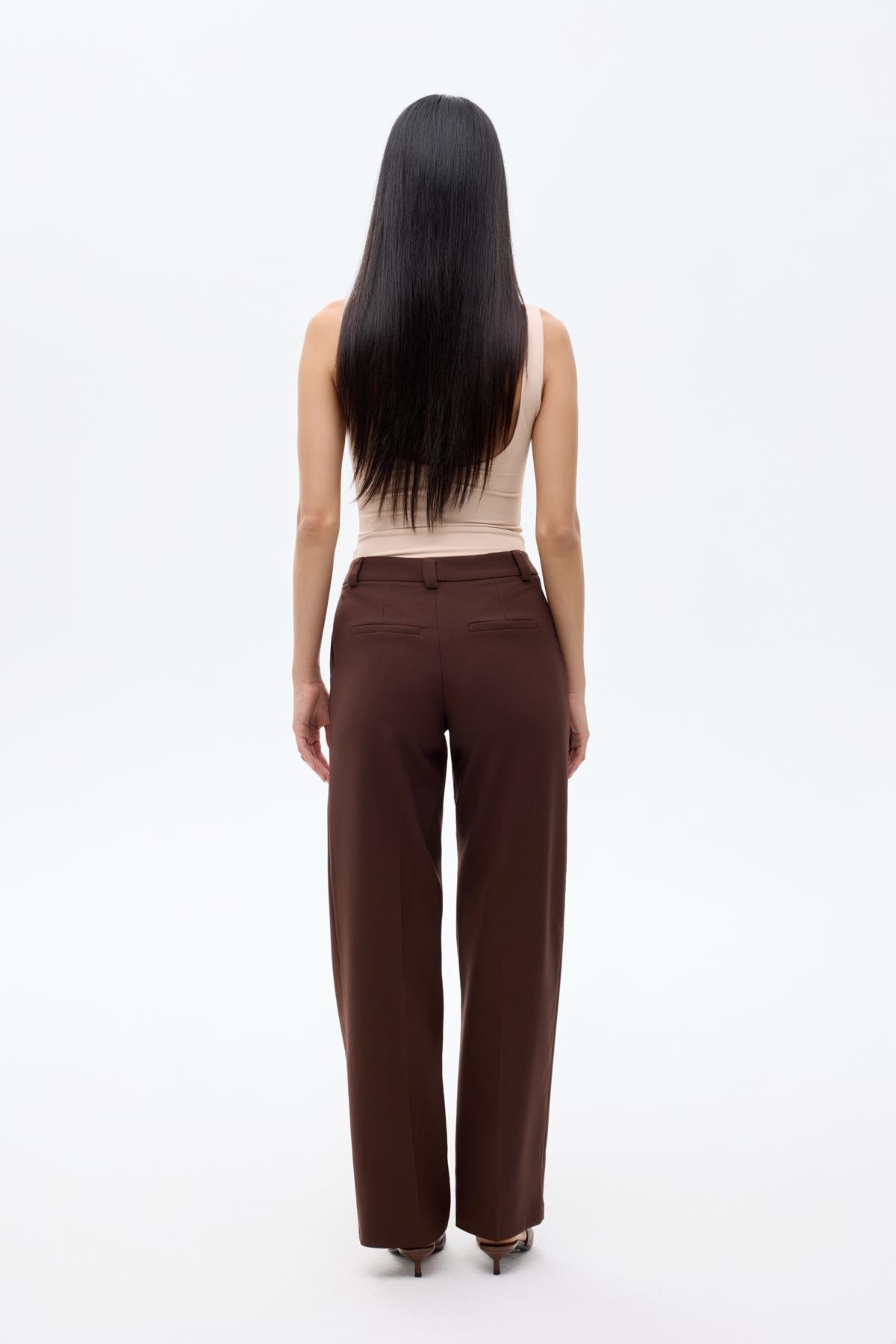 Quzu Havuç Pantolon Kahve