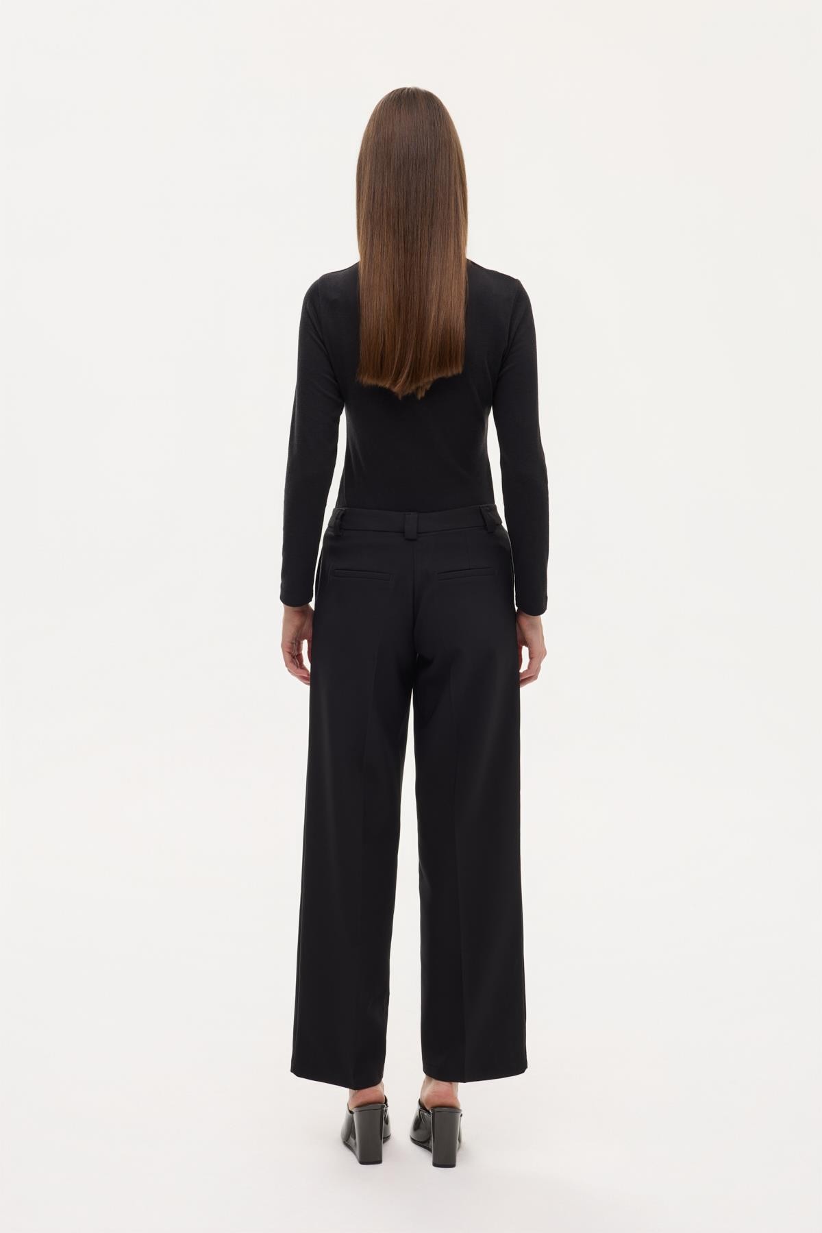 Quzu Havuç Pantolon Siyah