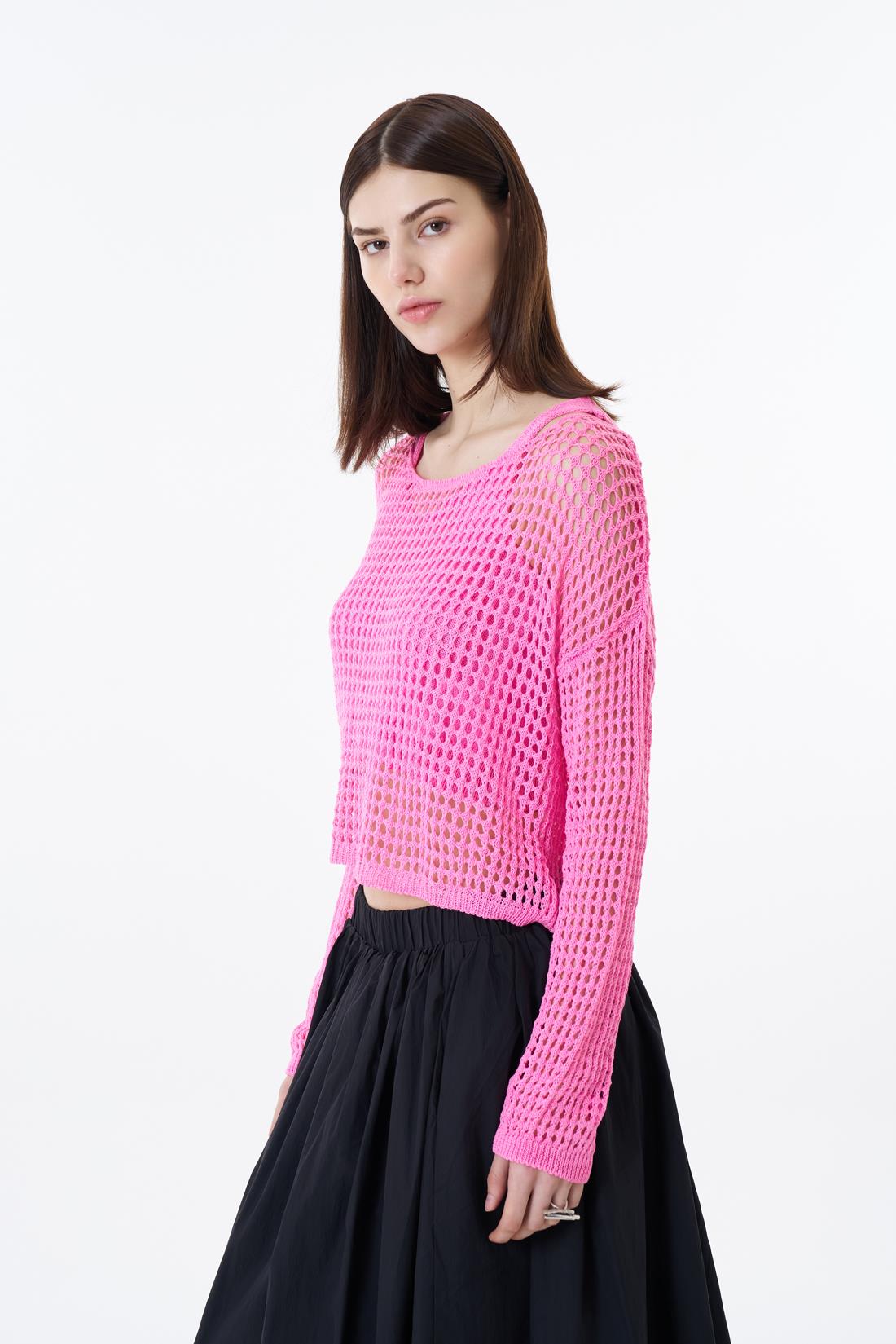 Quzu İkili Triko Takım Pembe