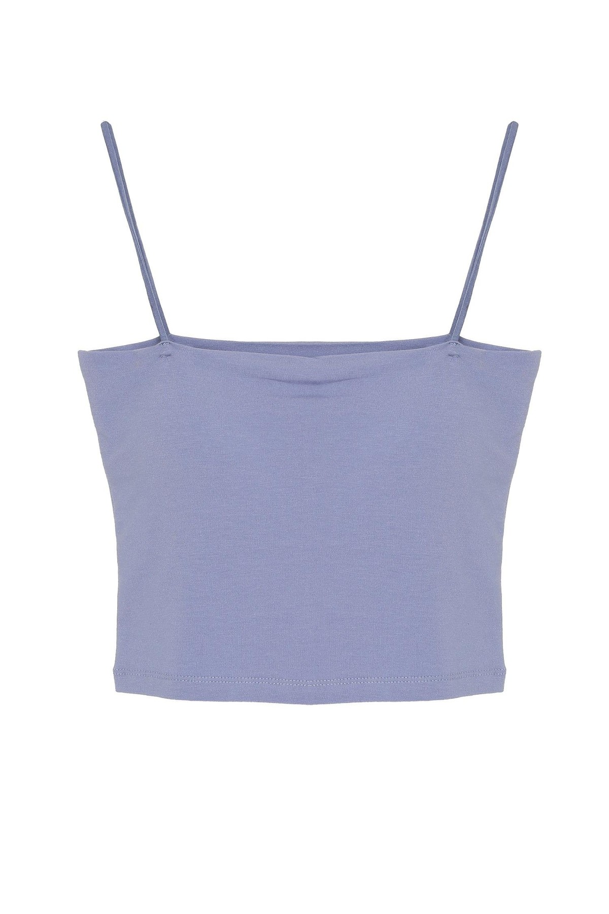 Quzu İp Askılı Örme Atlet Mavi