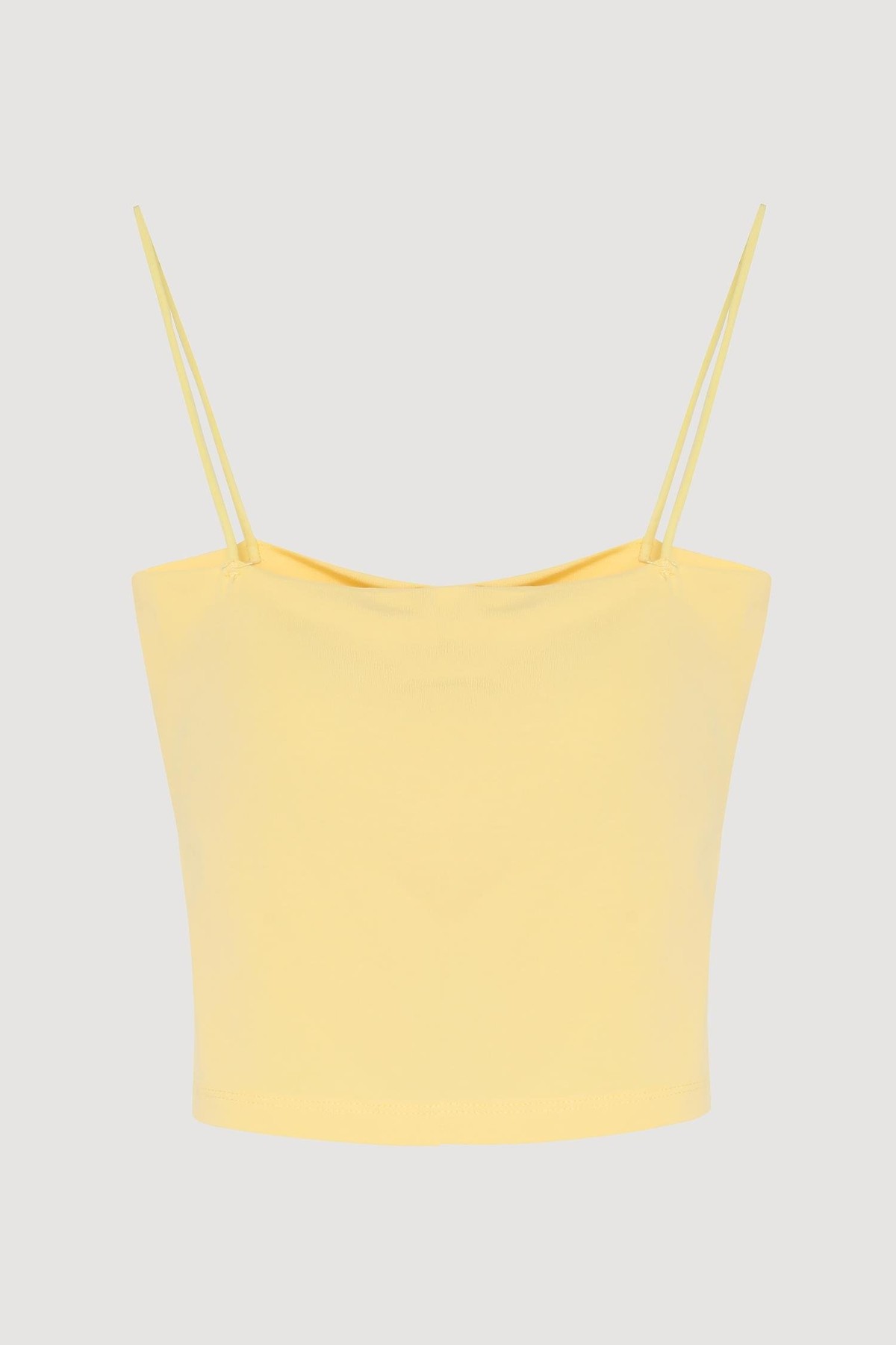 Quzu İp Askılı Örme Atlet Sarı