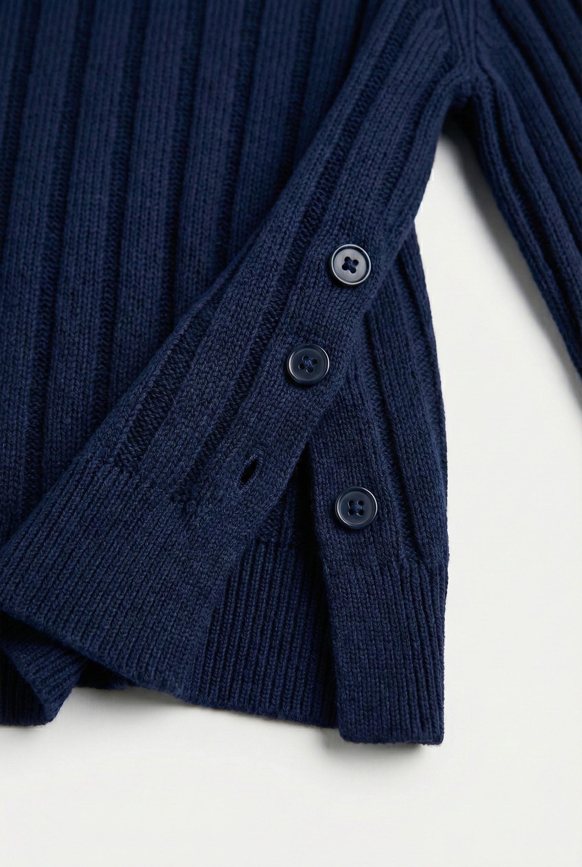 Quzu Kayık Yaka Triko Lacivert