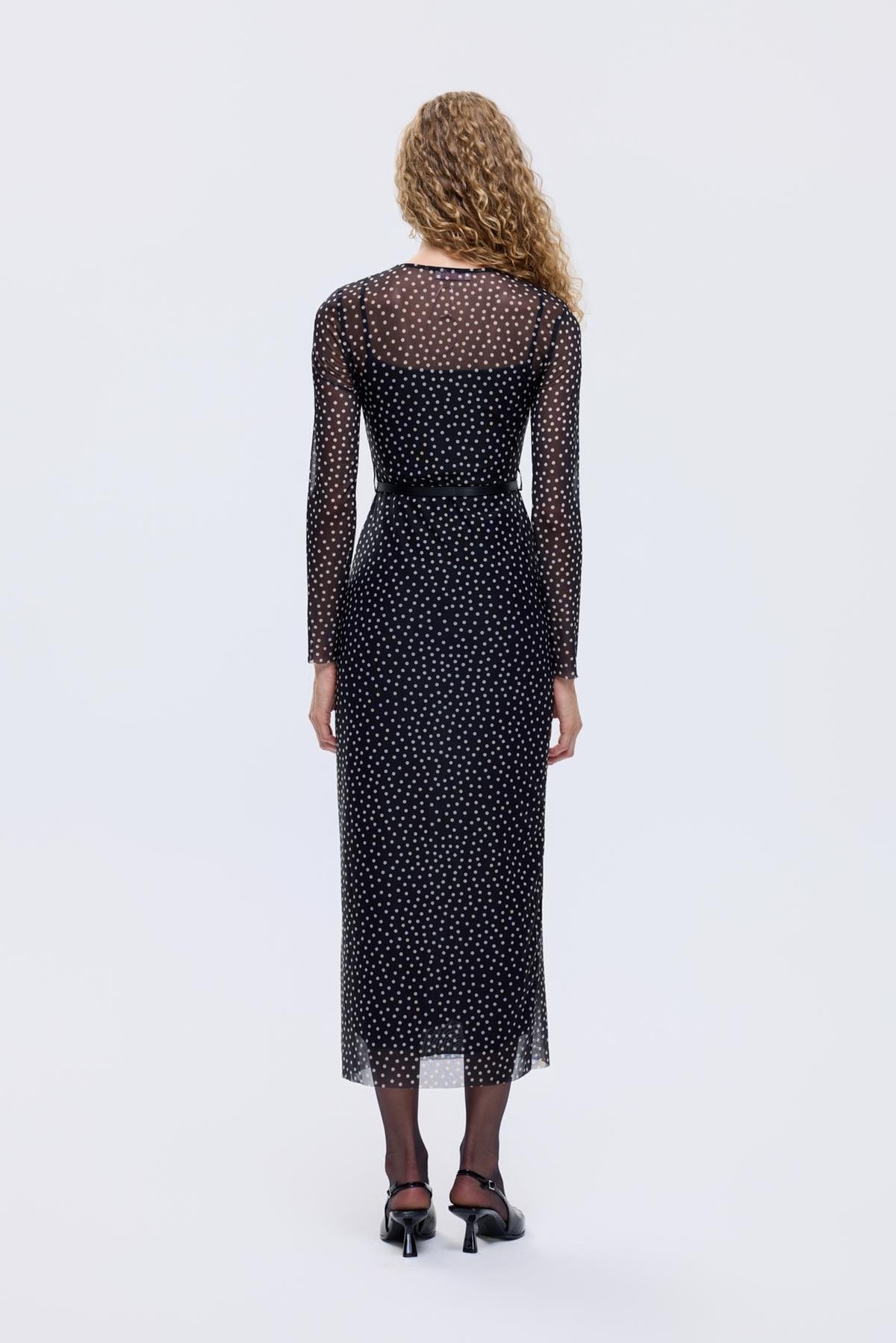 Quzu Kemer Detaylı Elbise Siyah