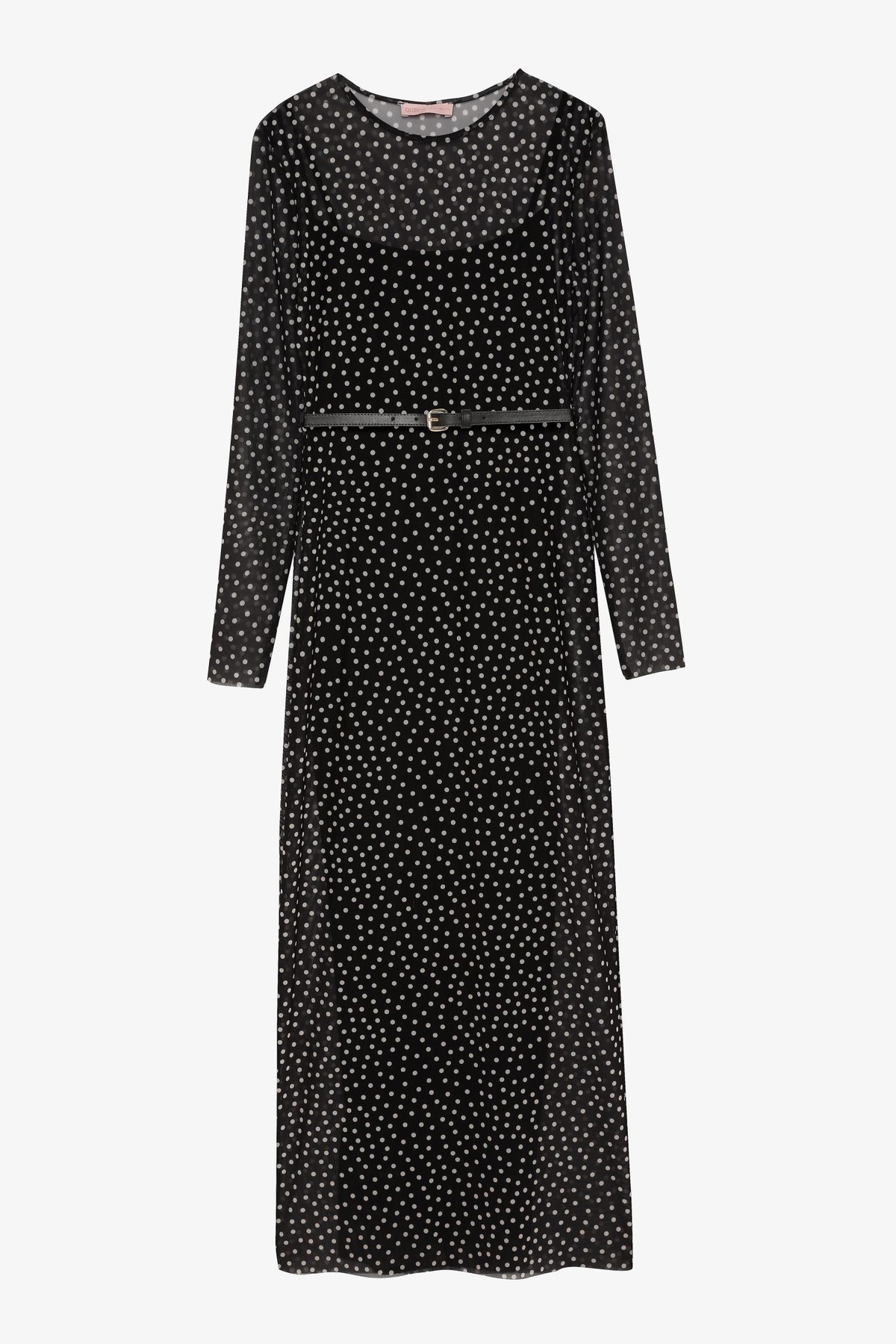 Quzu Kemer Detaylı Elbise Siyah