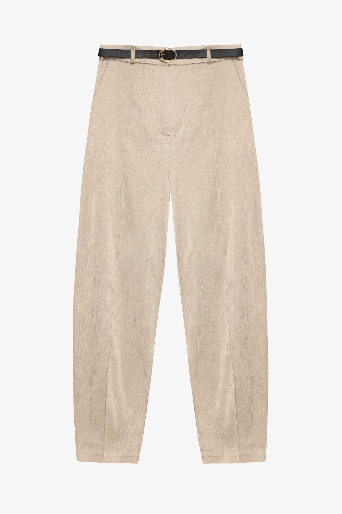 Quzu Kemerli Balon Pantolon Bej