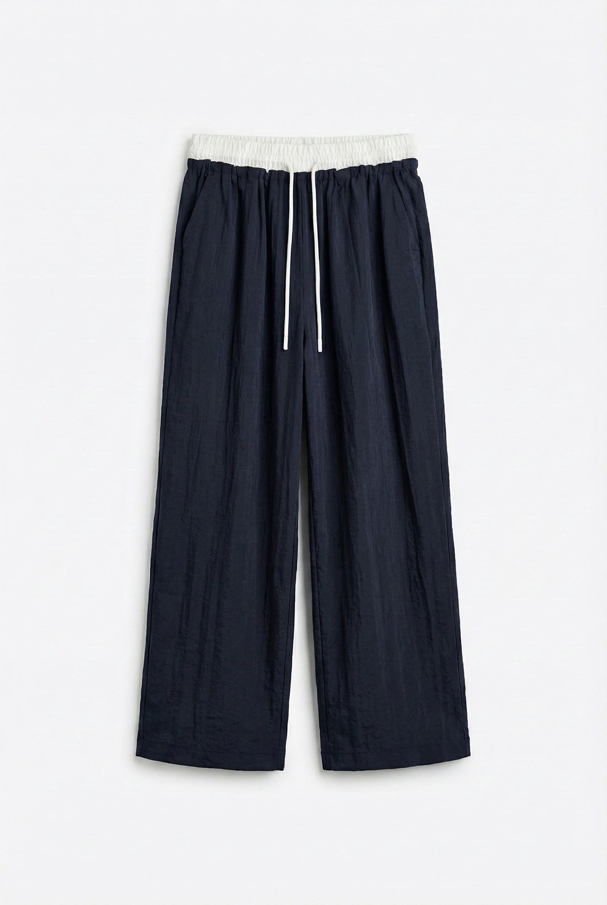 Quzu Kontrast Detaylı Pantolon Lacivert