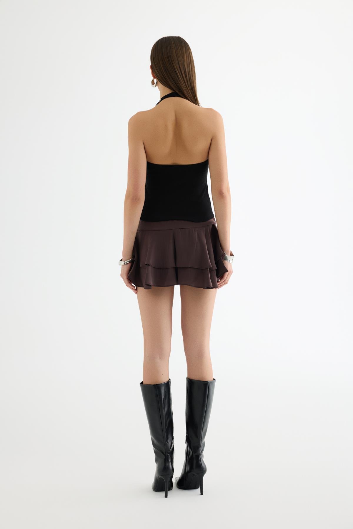 Quzu Kuşgözü Detaylı Atlet Siyah