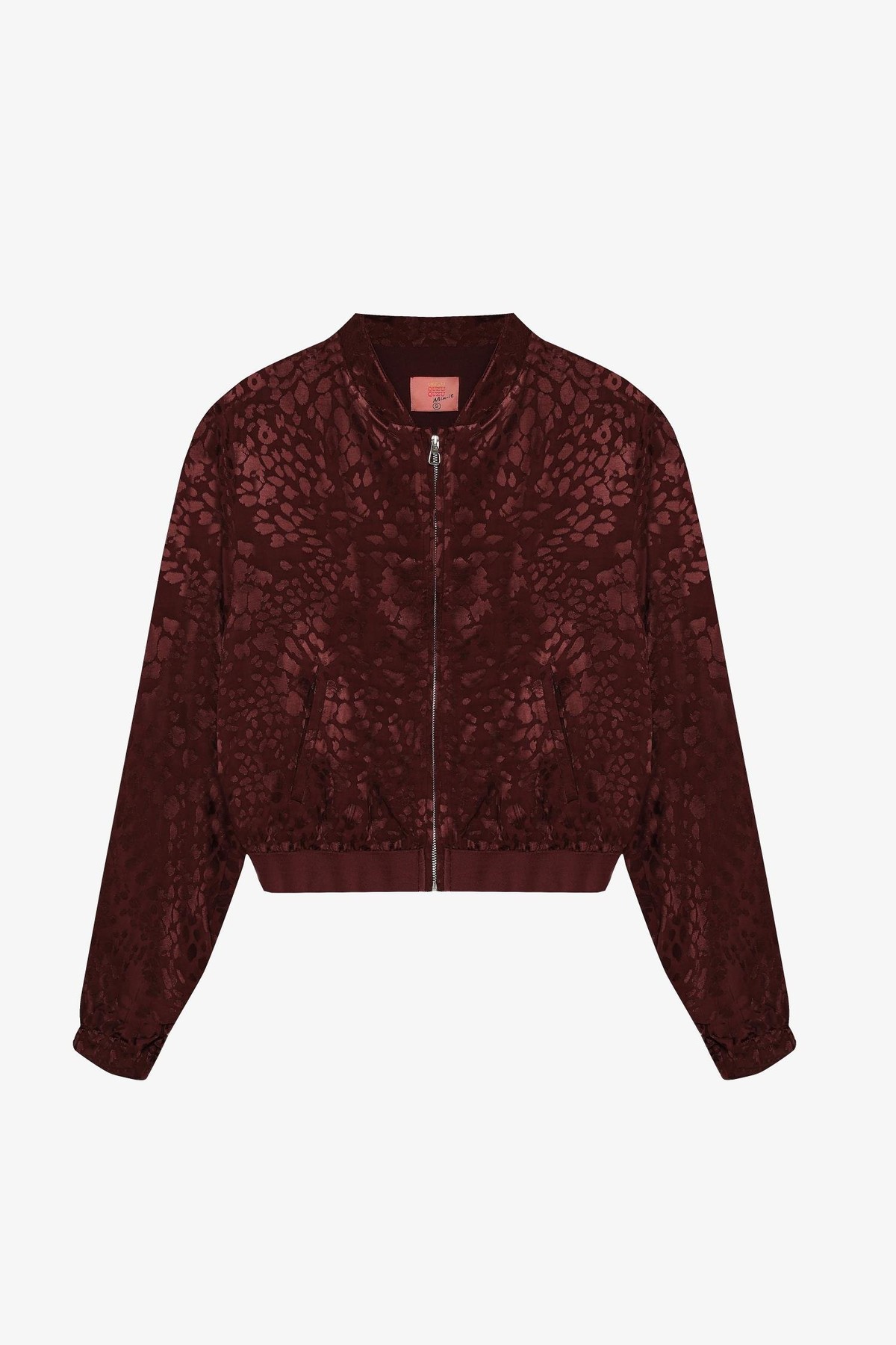 Quzu Lastik Detaylı Bomber Ceket Bordo