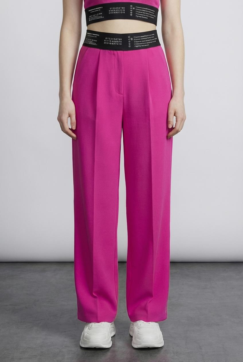 Quzu Lastik Detaylı Pantolon Fuşya