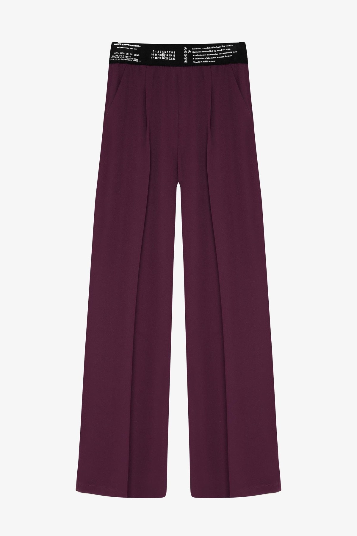 Quzu Lastik Detaylı Pantolon Mürdüm