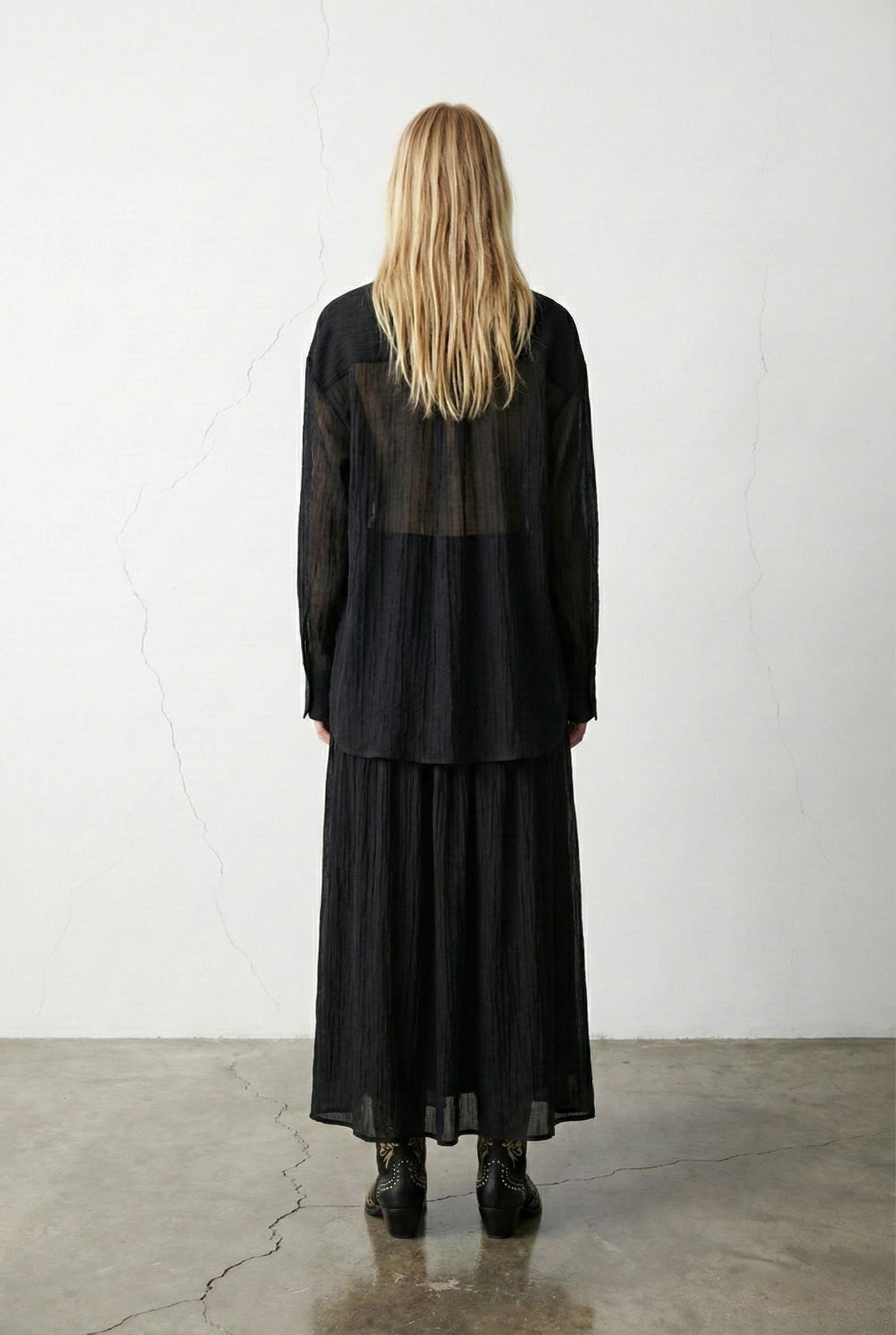 Quzu Midi Boy Basic Etek Siyah