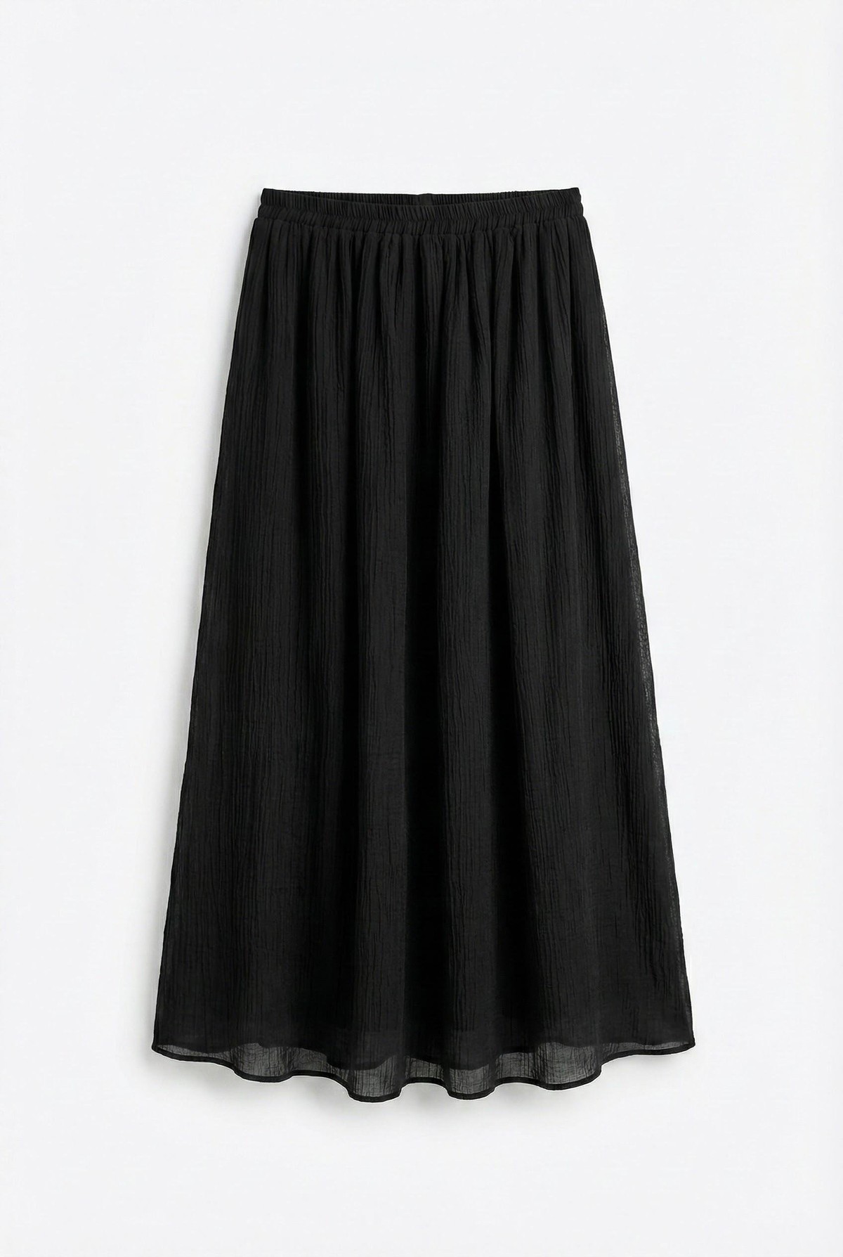 Quzu Midi Boy Basic Etek Siyah