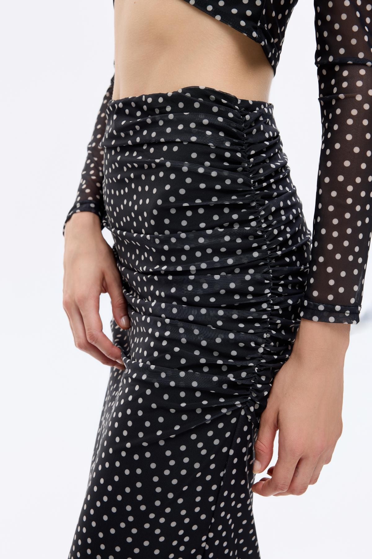 Quzu Midi Boy Etek Siyah