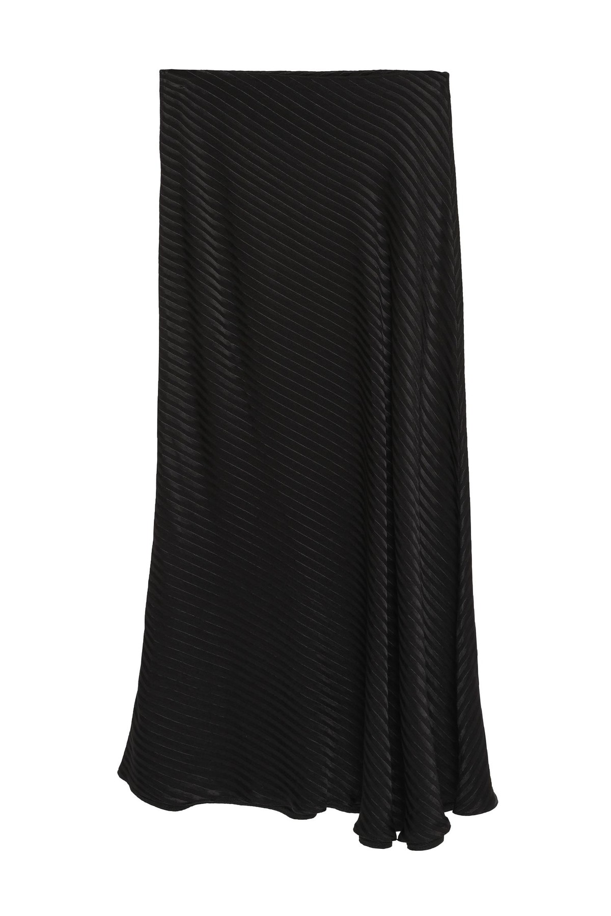 Quzu Midi Boy Saten Etek Siyah