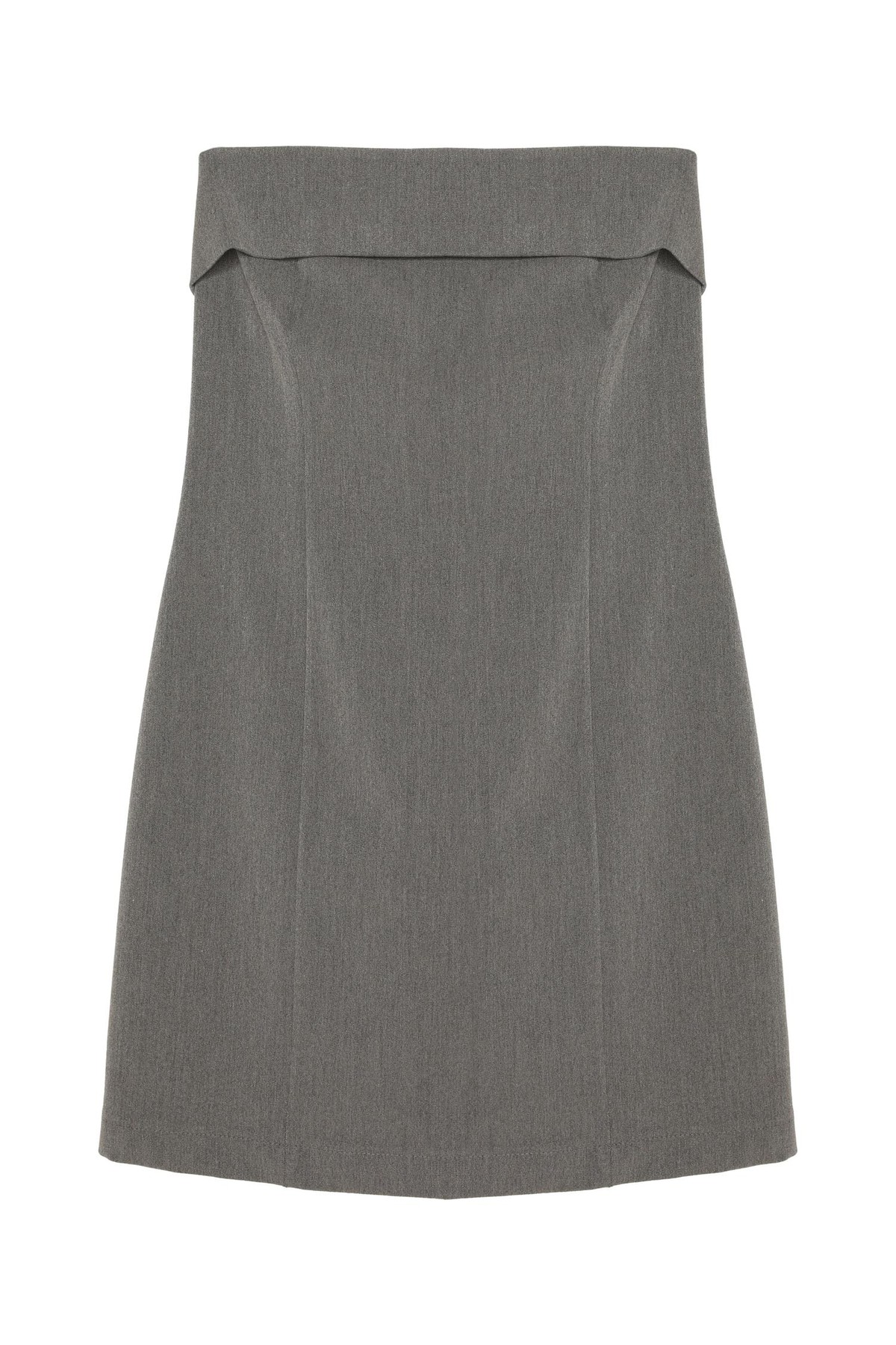 Quzu Mini Elbise Gri