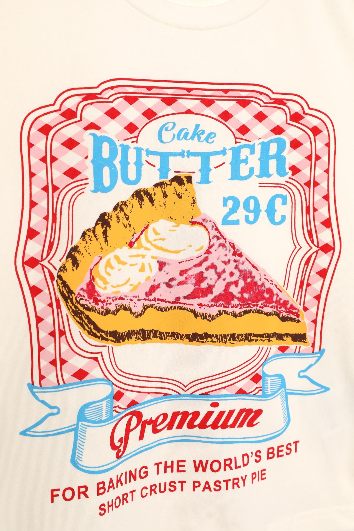 Quzu Nakış Detaylı Crop Ekru