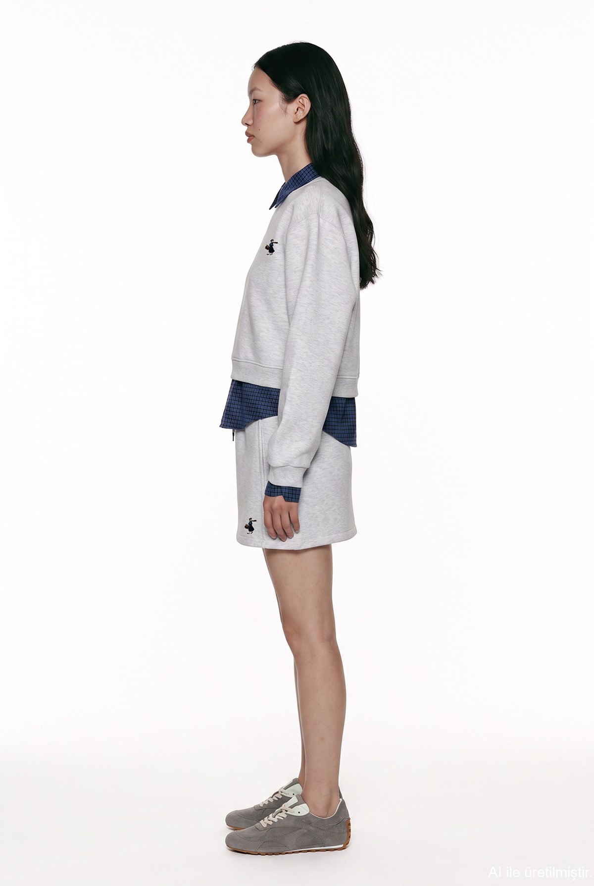 Quzu Nakış Detaylı Sweatshirt Karmelanj