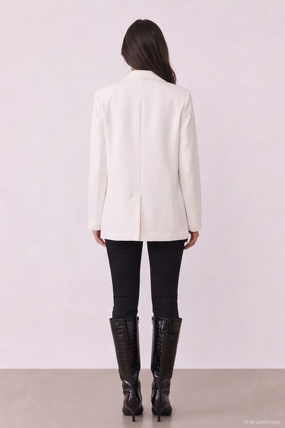 Quzu Oversized Blazer Ecru