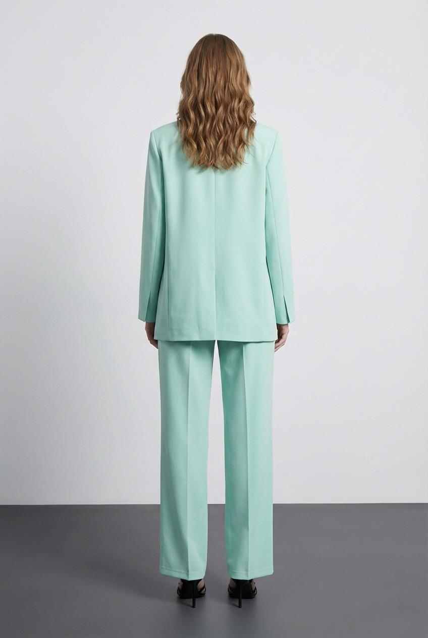 Quzu Oversize Blazer Ceket Mint