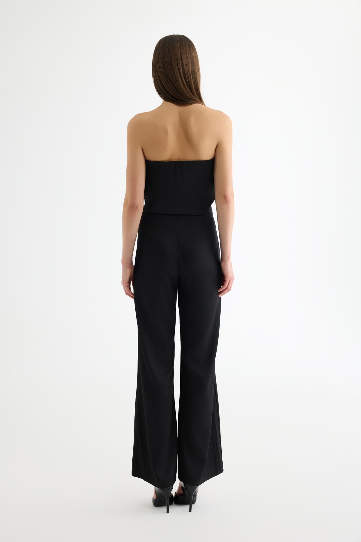 Quzu Saten Pantolon Siyah