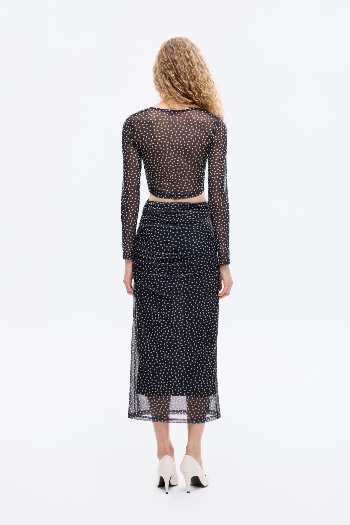 Quzu Toka Detaylı Bluz Siyah