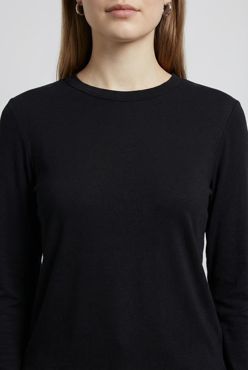 Quzu Uzun Kollu Bluz Siyah