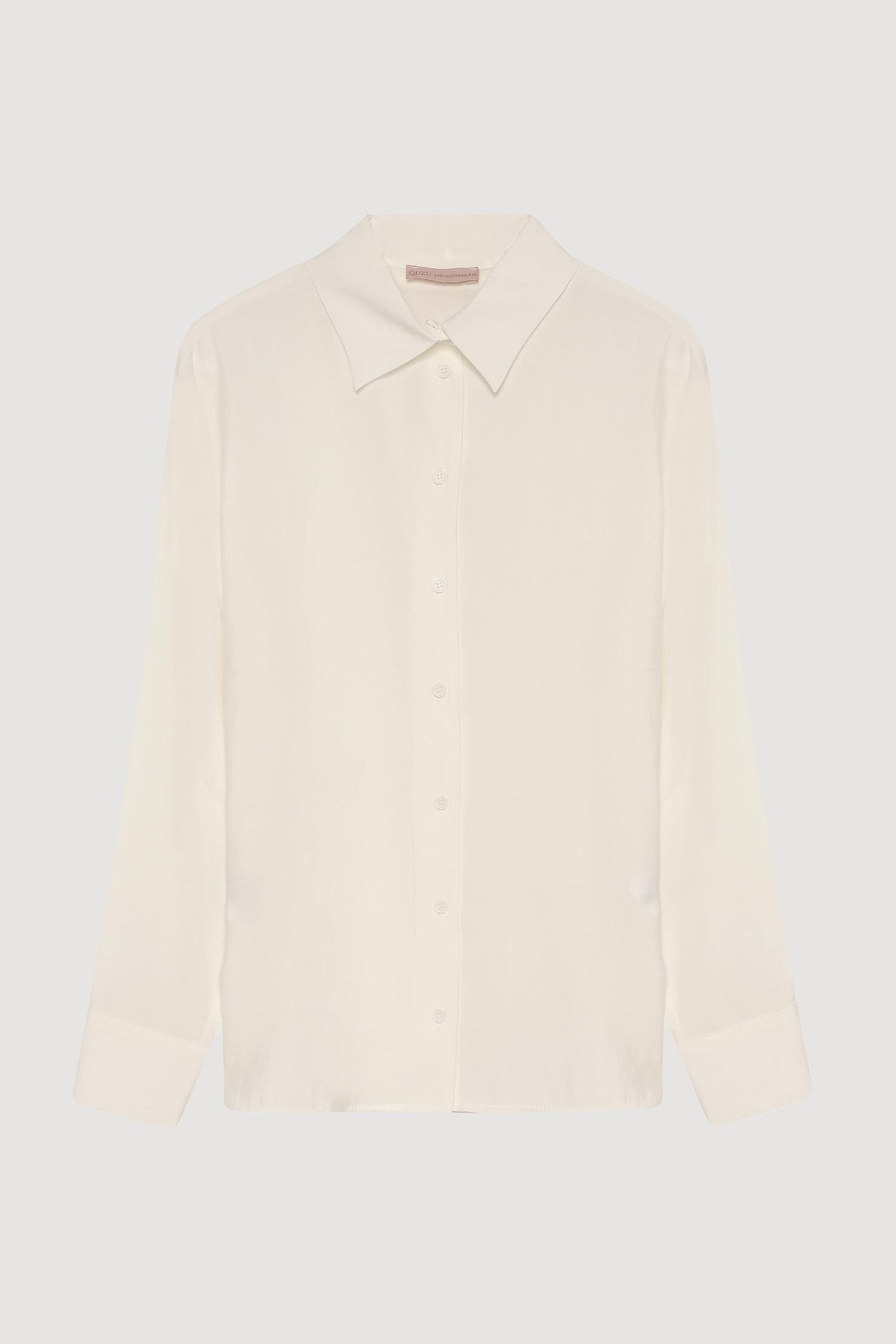 Quzu Uzun Kollu Gömlek Ekru
