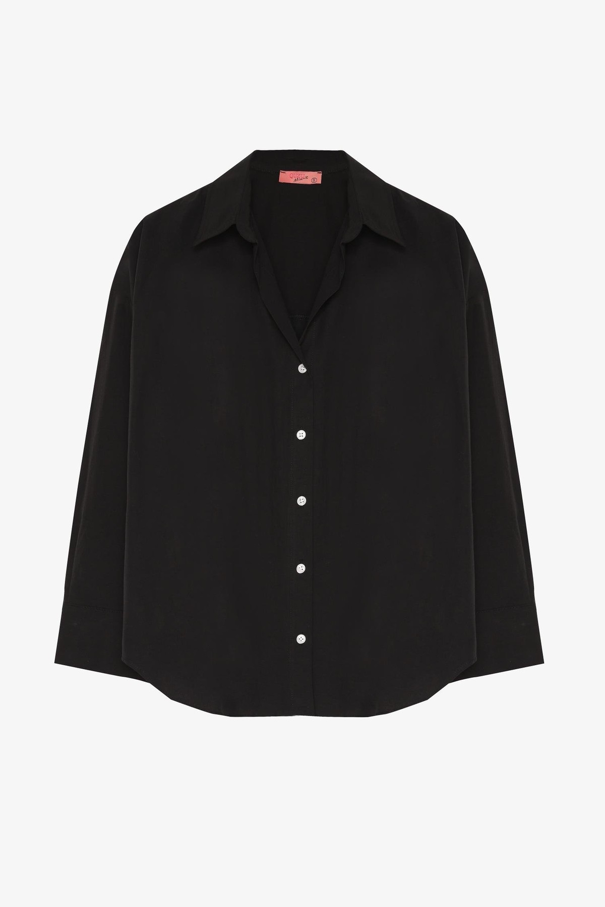 Quzu Uzun Kollu Gömlek Siyah