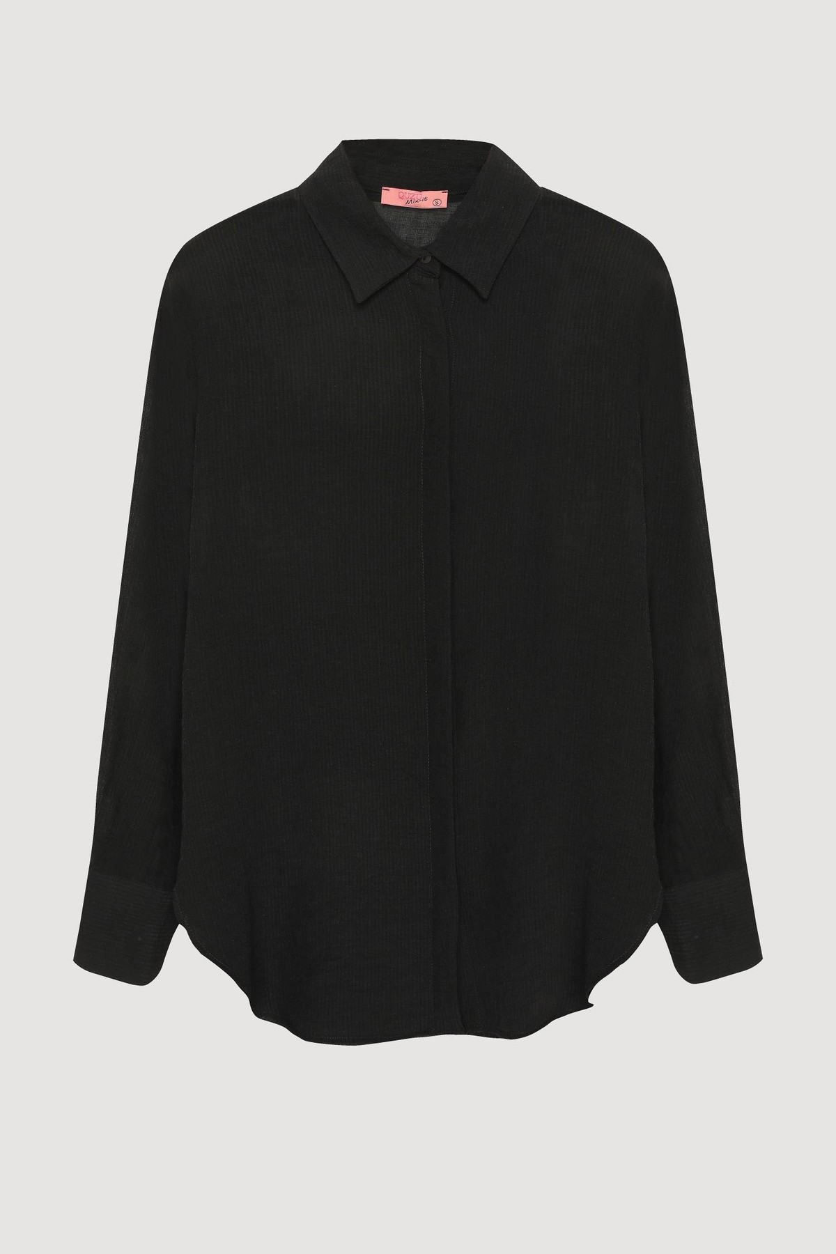 Quzu Uzun Kollu Gömlek Siyah