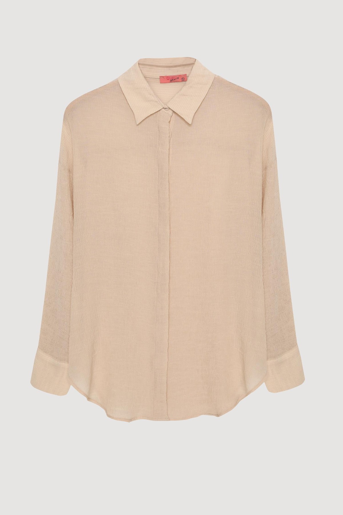 Quzu Uzun Kollu Gömlek Taş