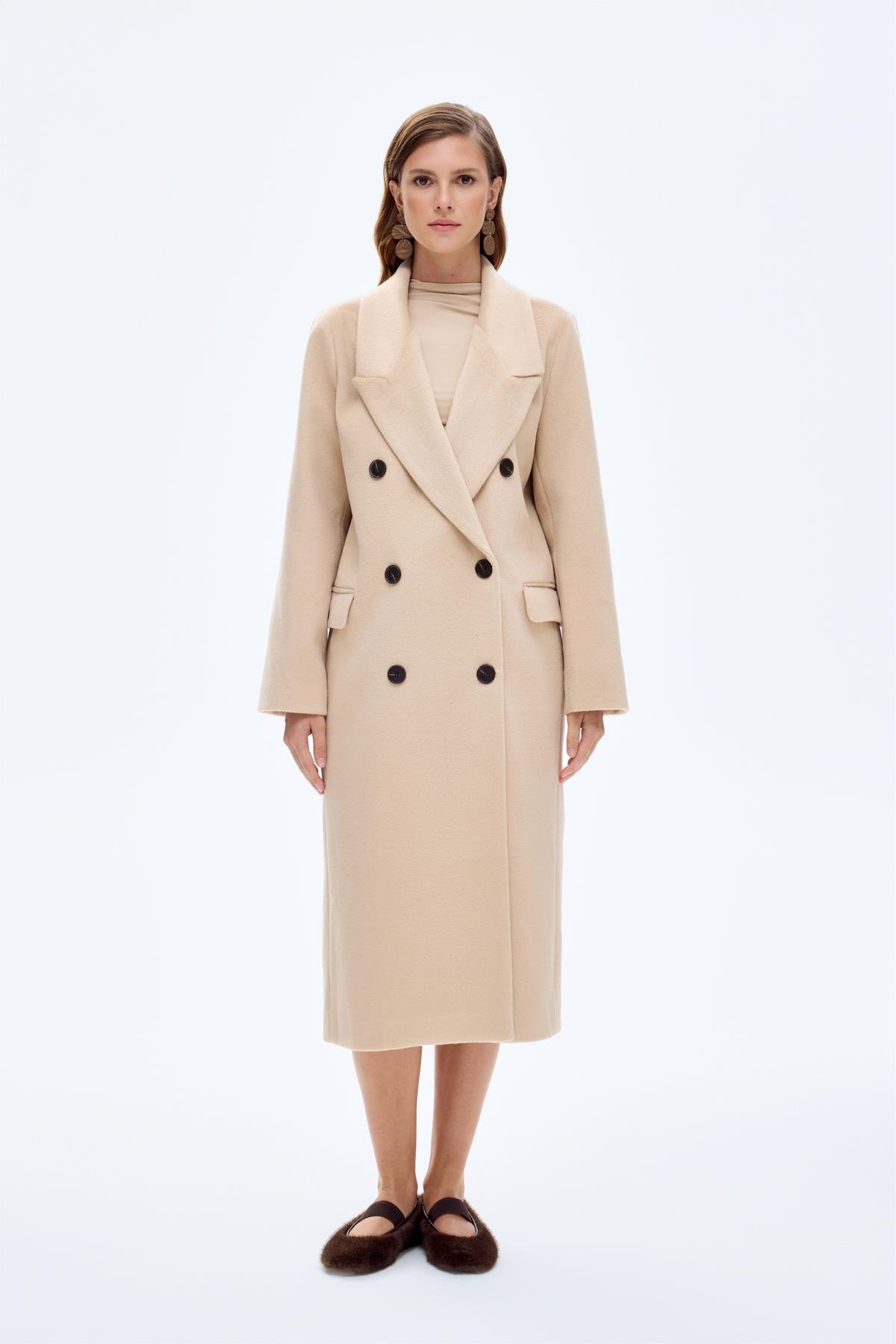 Quzu Vatkalı Arkası Yırtmaçlı Kaban Taş